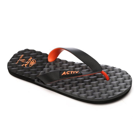 ACTIVNEW MEN'S FLIP FLOP - BLK & GREY