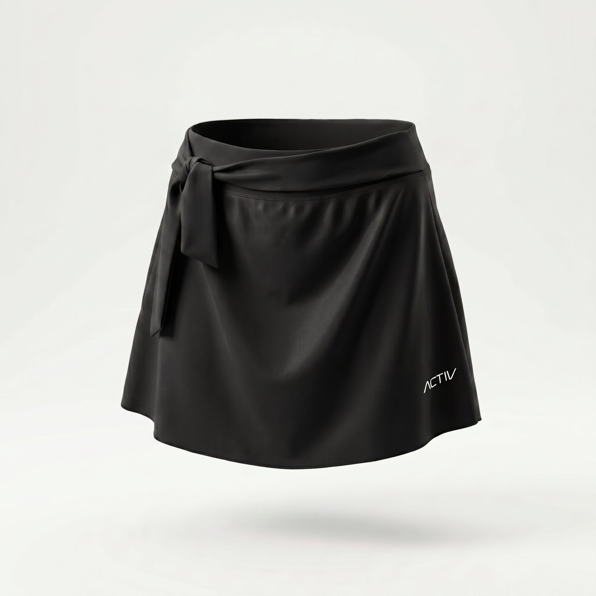 ACTIV GIRLS' SOLID SWIM SKIRT - BLACK