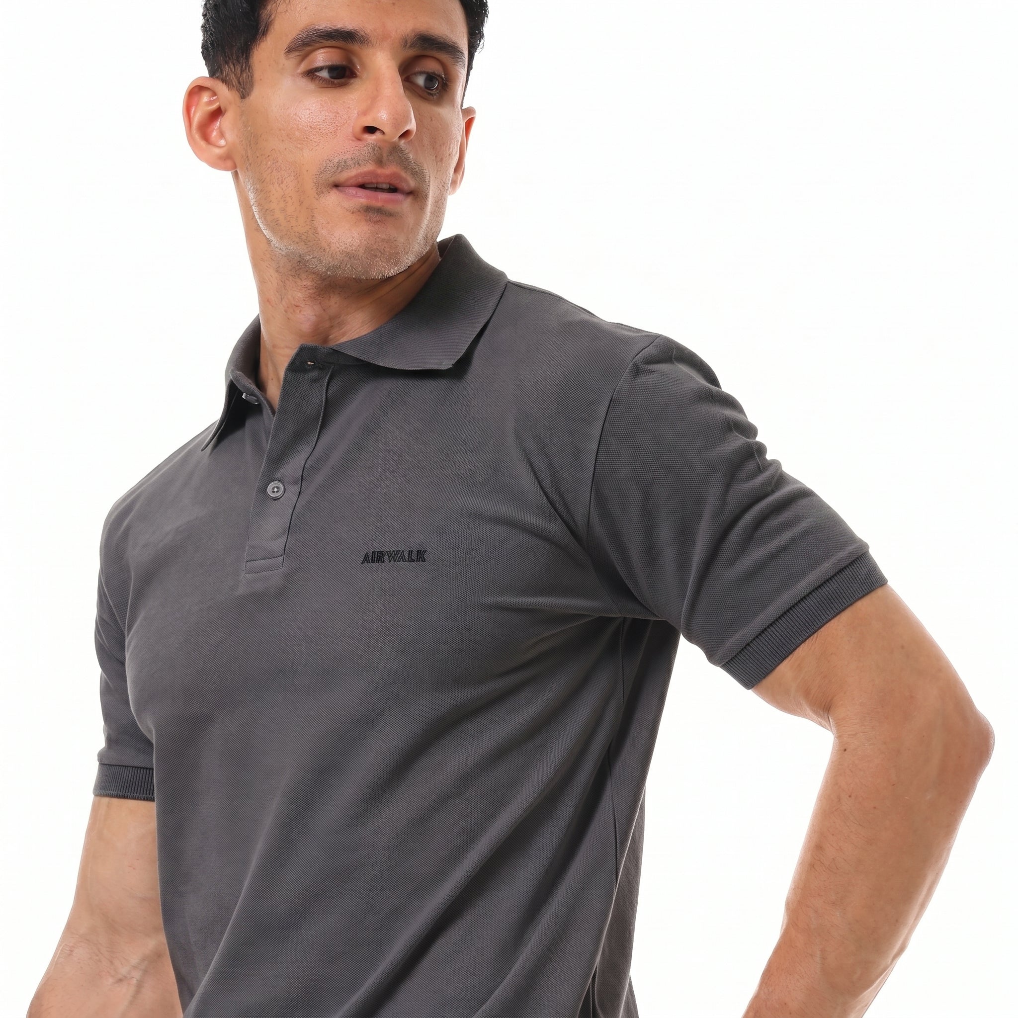 AIRWALK MEN'S POLO SHIRT - IRON