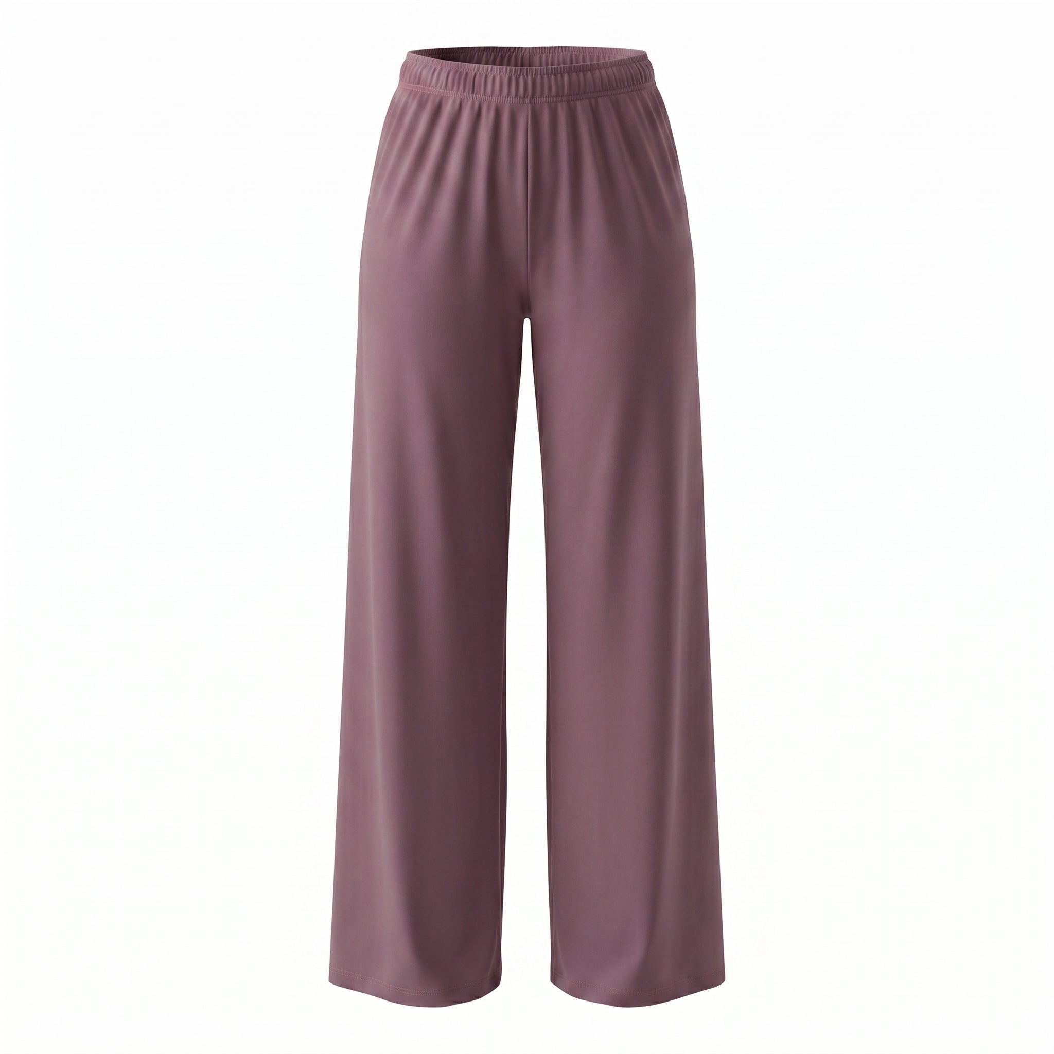 WIDE LEG SWIM PANTS - MAUVE
