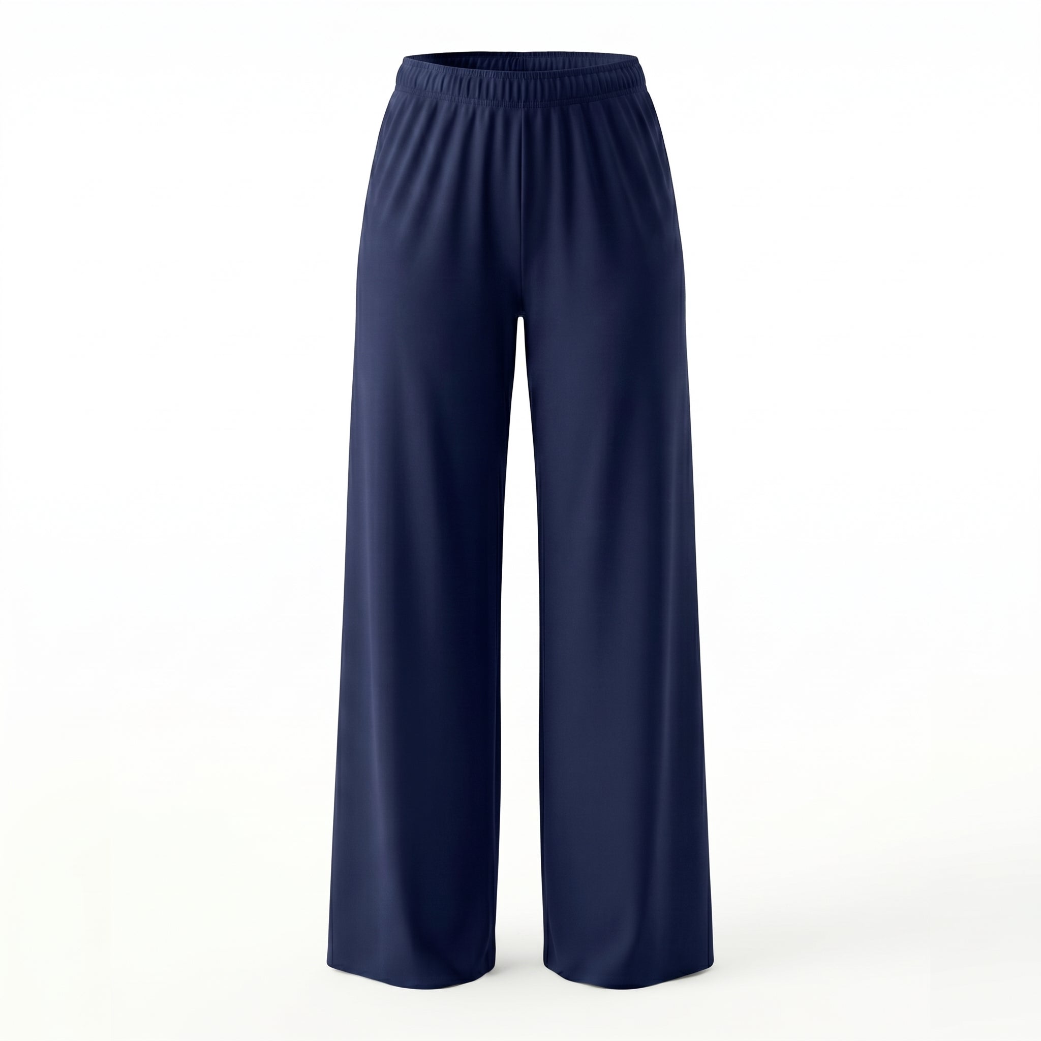 WIDE LEG SWIM PANTS - D.BLUE
