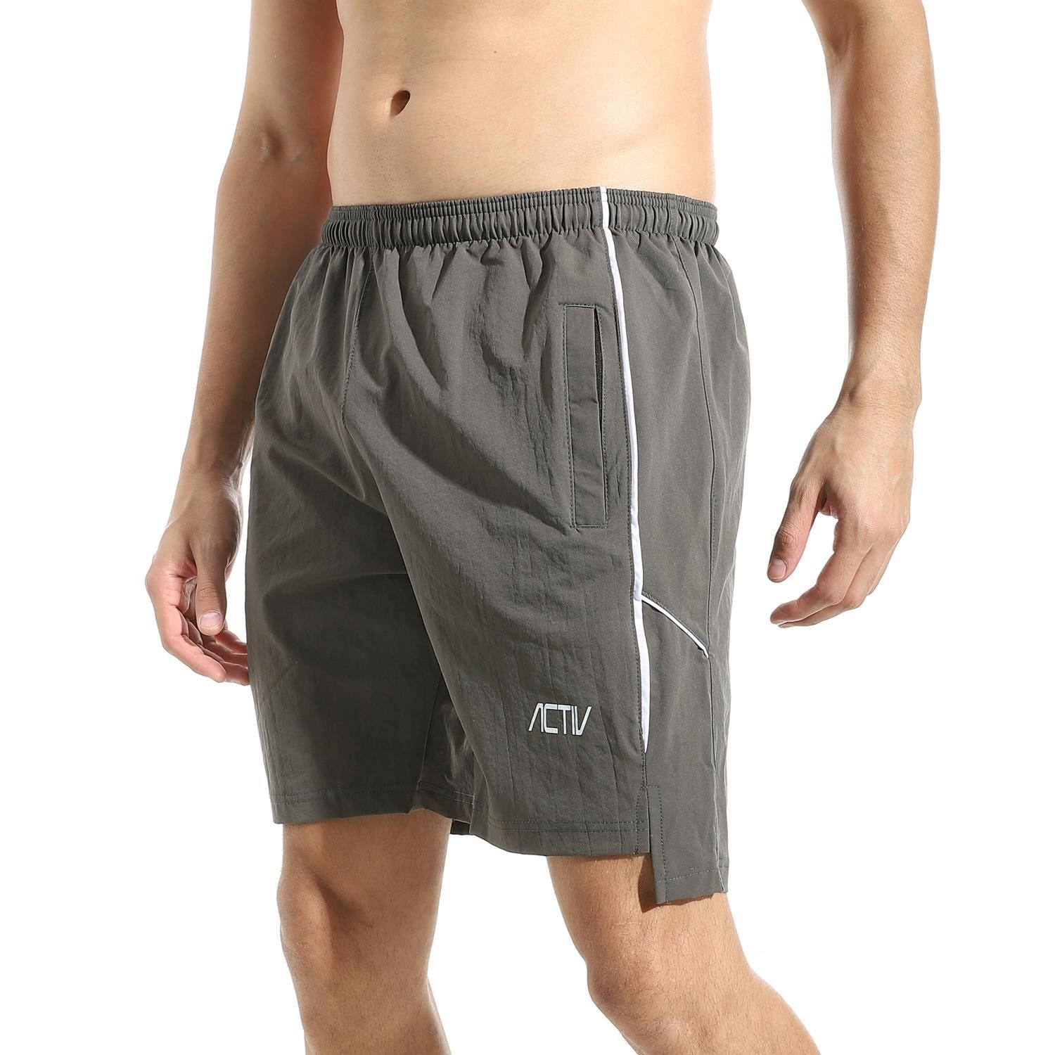 ACTIV MEN'S MESH SPORTS SHORTS - OLIVE