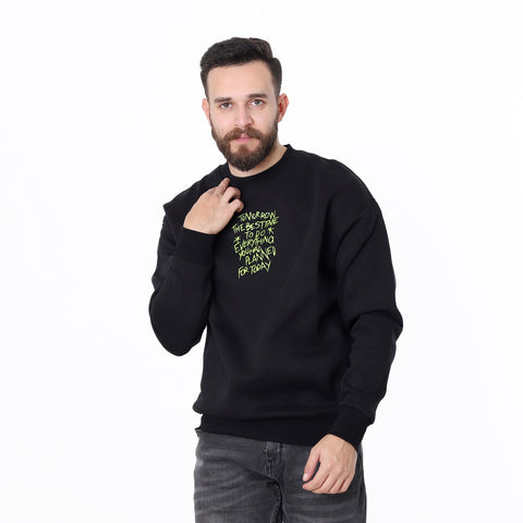 ACTIVNEW BASIC SWEATSHIRT - BLACK