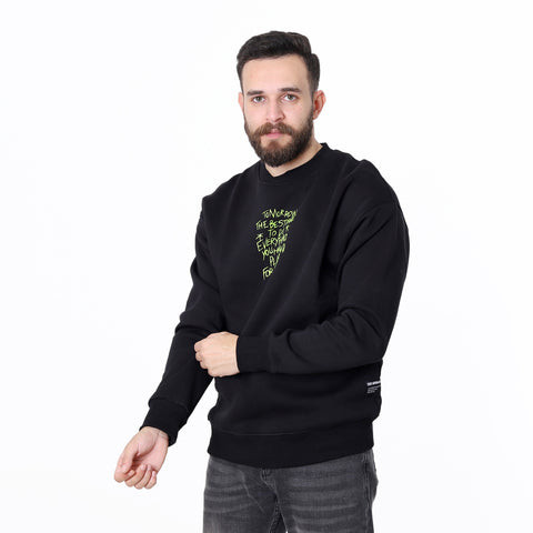 ACTIVNEW BASIC SWEATSHIRT - BLACK