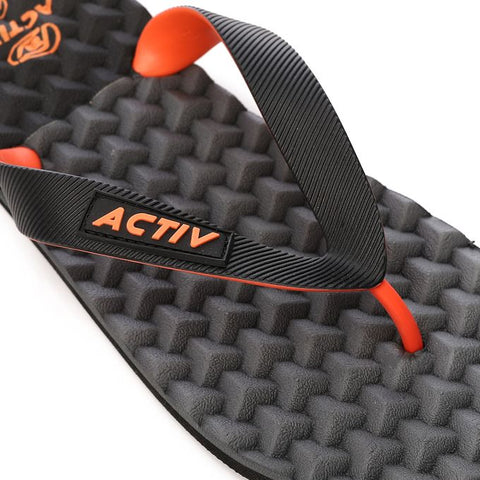 ACTIVNEW MEN'S FLIP FLOP - BLK & GREY