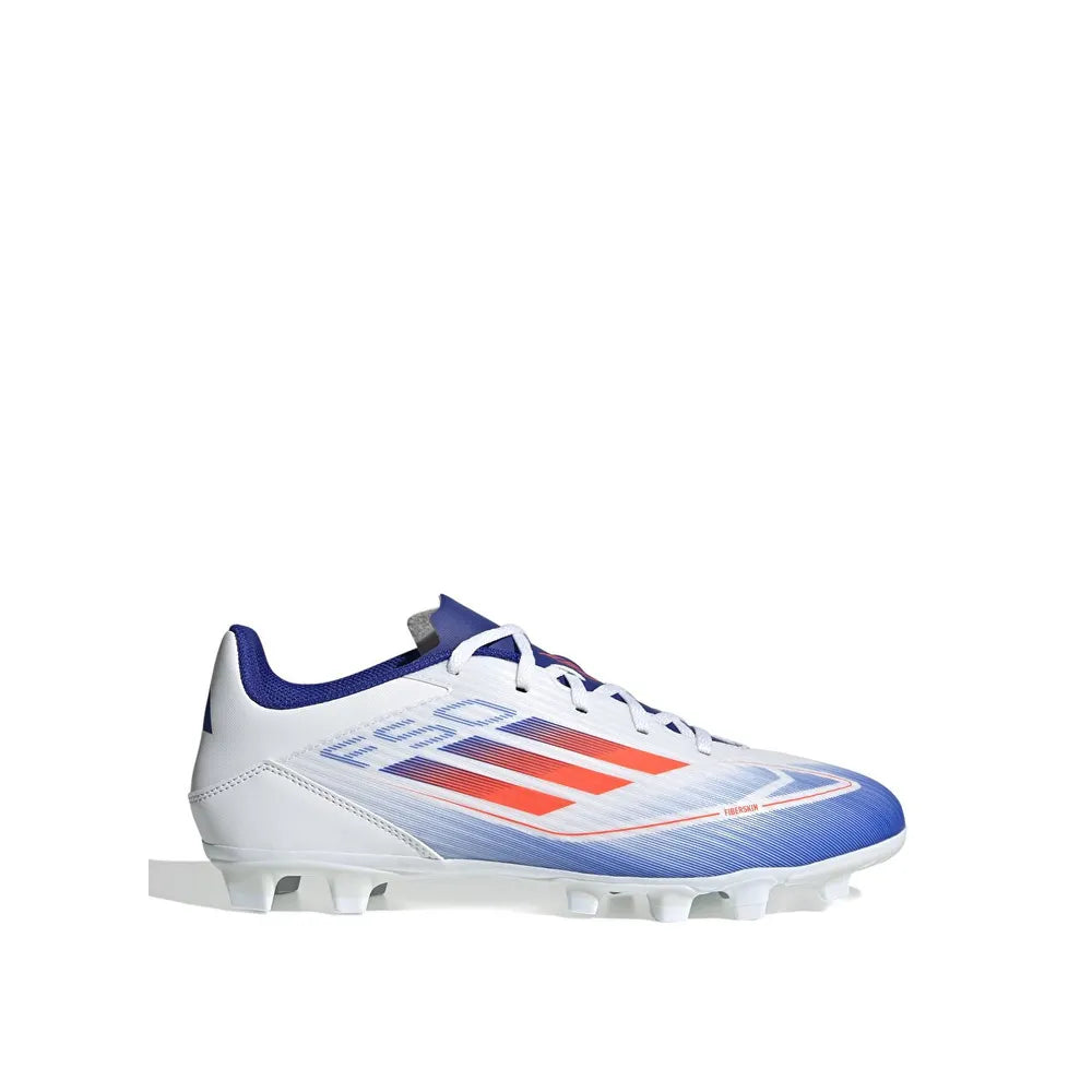 ADIDAS F50 CLUB FXG SHOES - WHT & BLUE