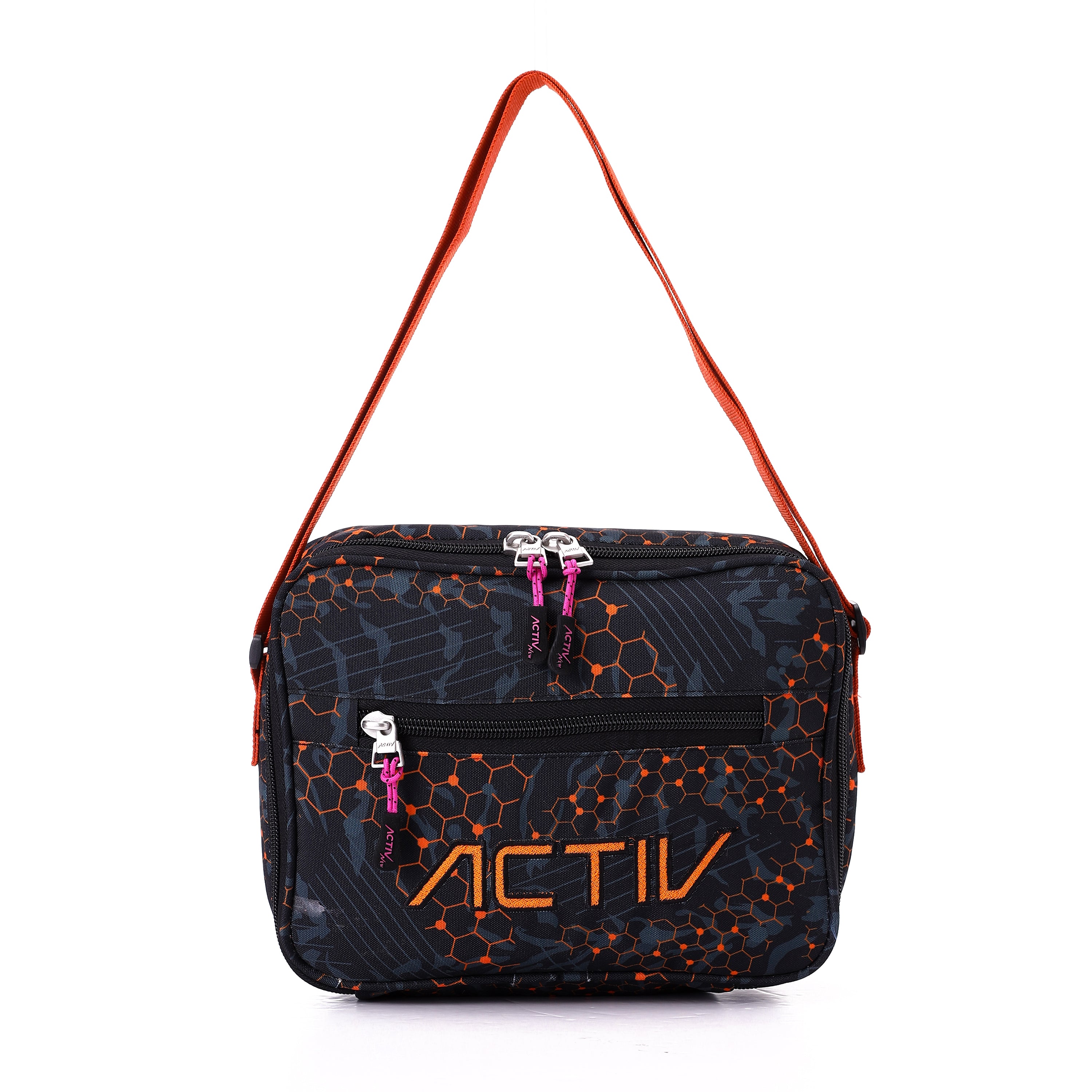 ACTIV LUNCH BAG L20*W25 - BLK & ORG