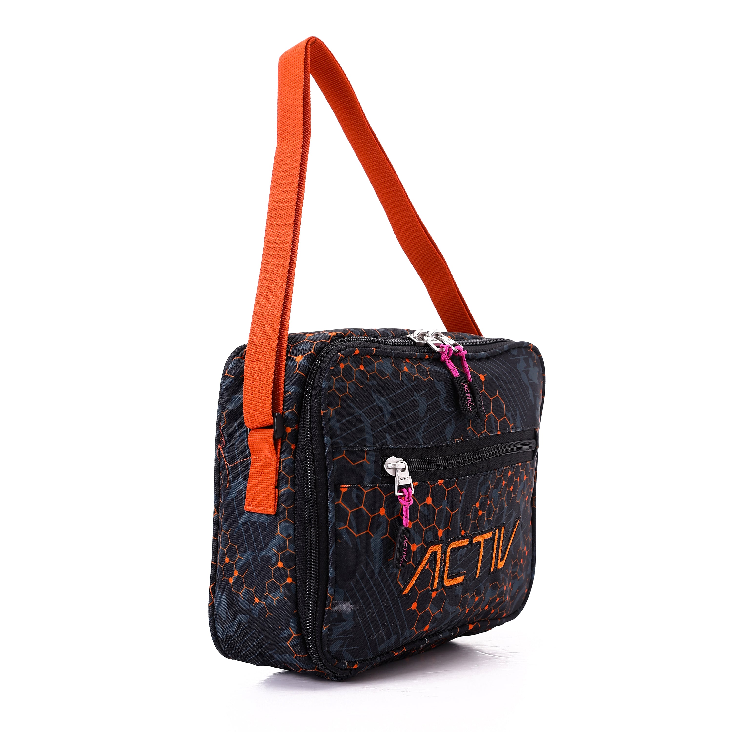 ACTIV LUNCH BAG L20*W25 - BLK & ORG