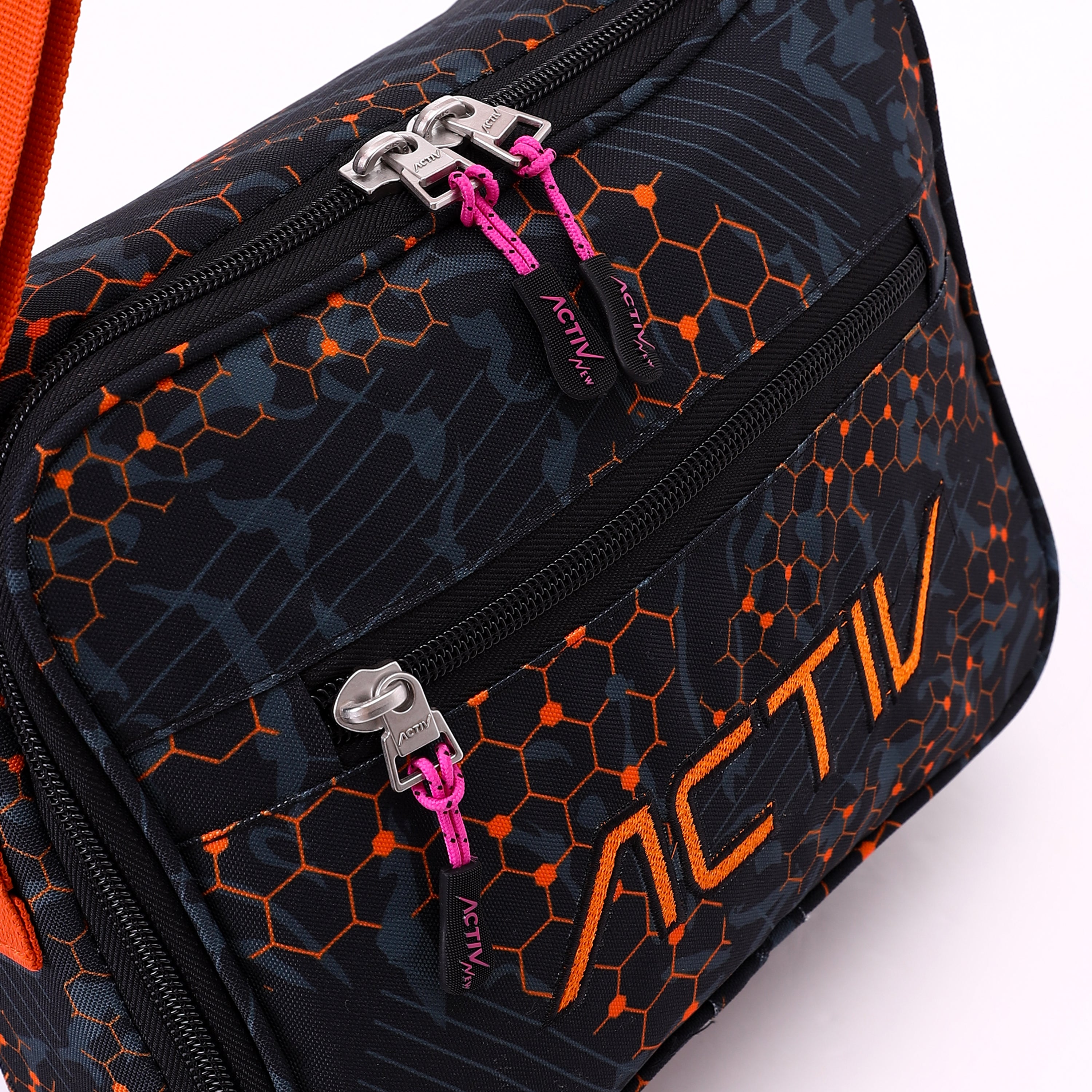 ACTIV LUNCH BAG L20*W25 - BLK & ORG