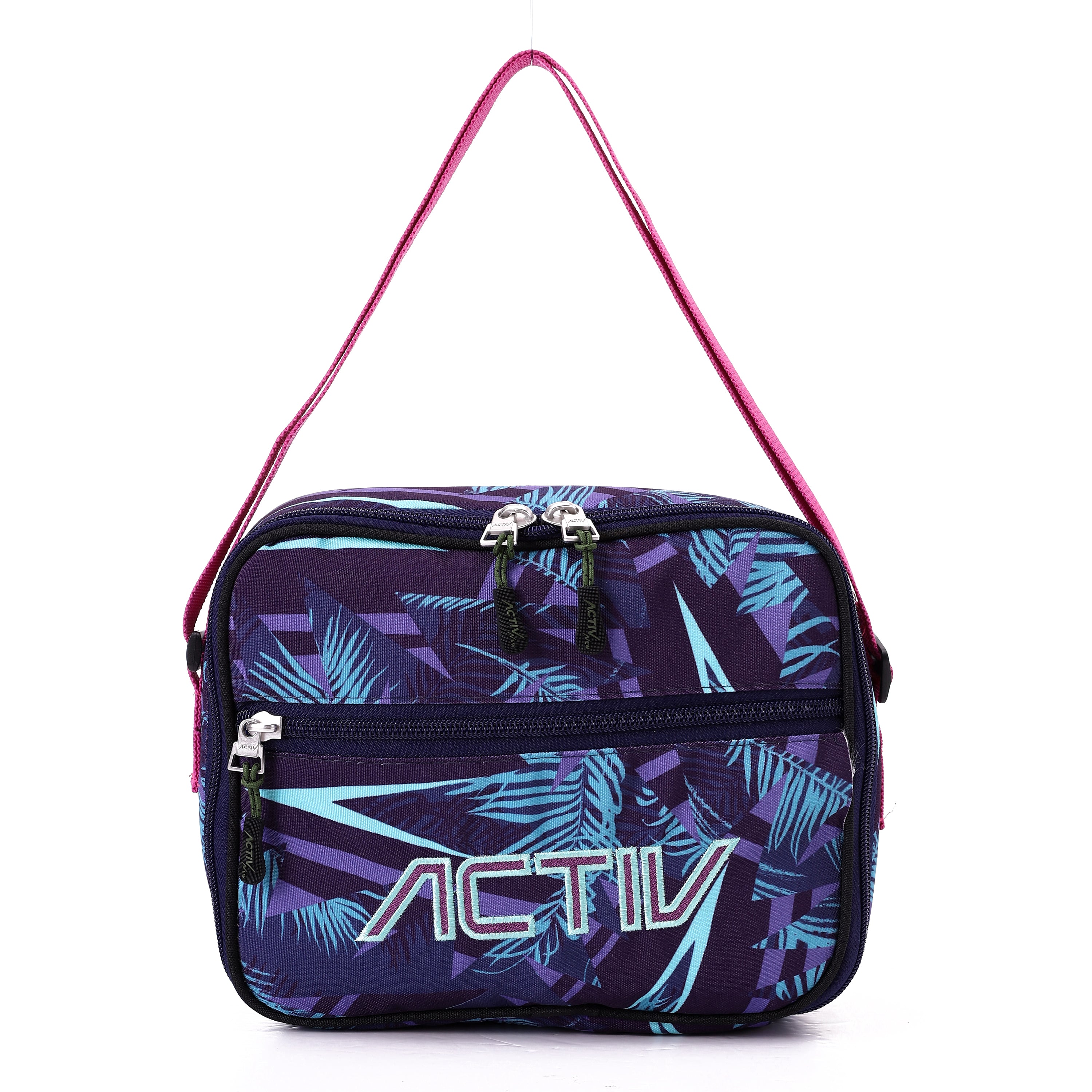 ACTIV LUNCH BAG L20*W25 - BRN & TRQ