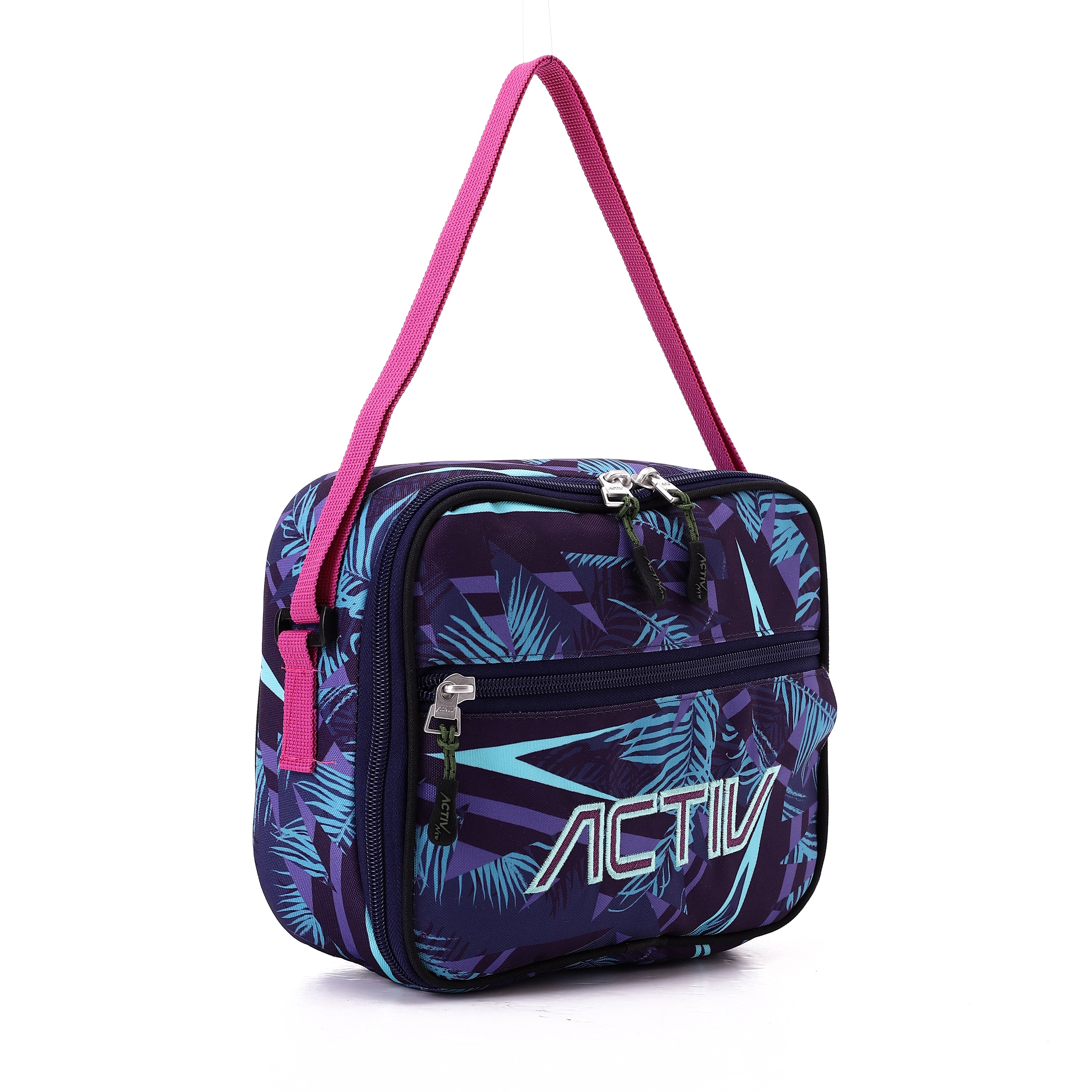 ACTIV LUNCH BAG L20*W25 - BRN & TRQ
