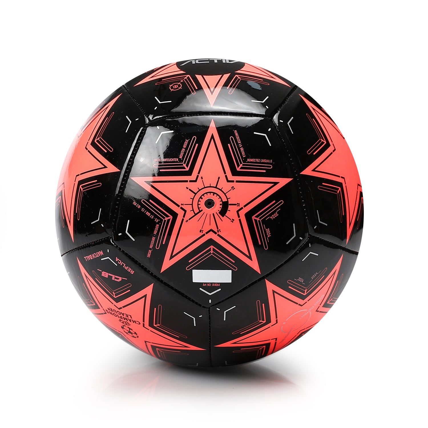 ACTIV FOOTBALL SIZE 5 - BLK*ORNG