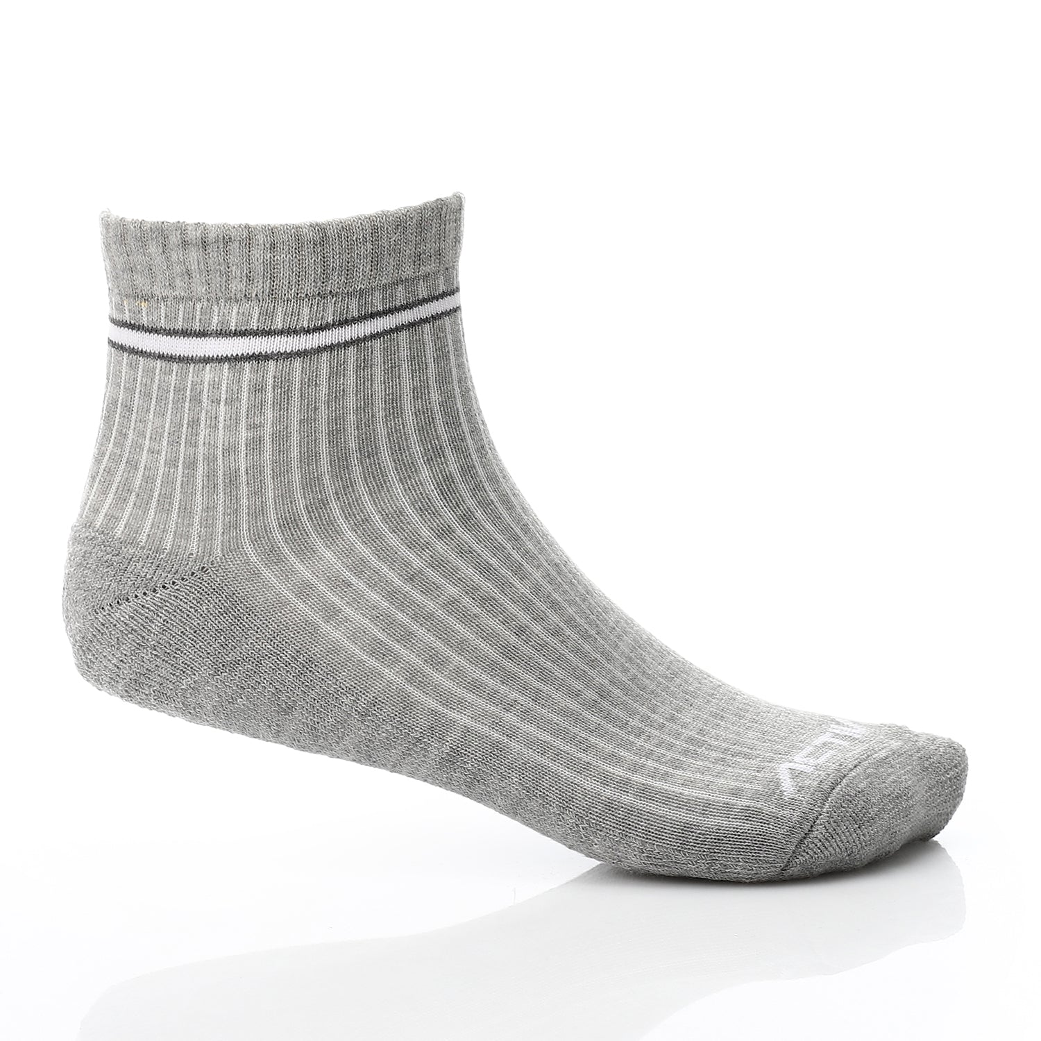 شراب اكتف رجالى 2/3 نص فوطة - رمادي فاتح