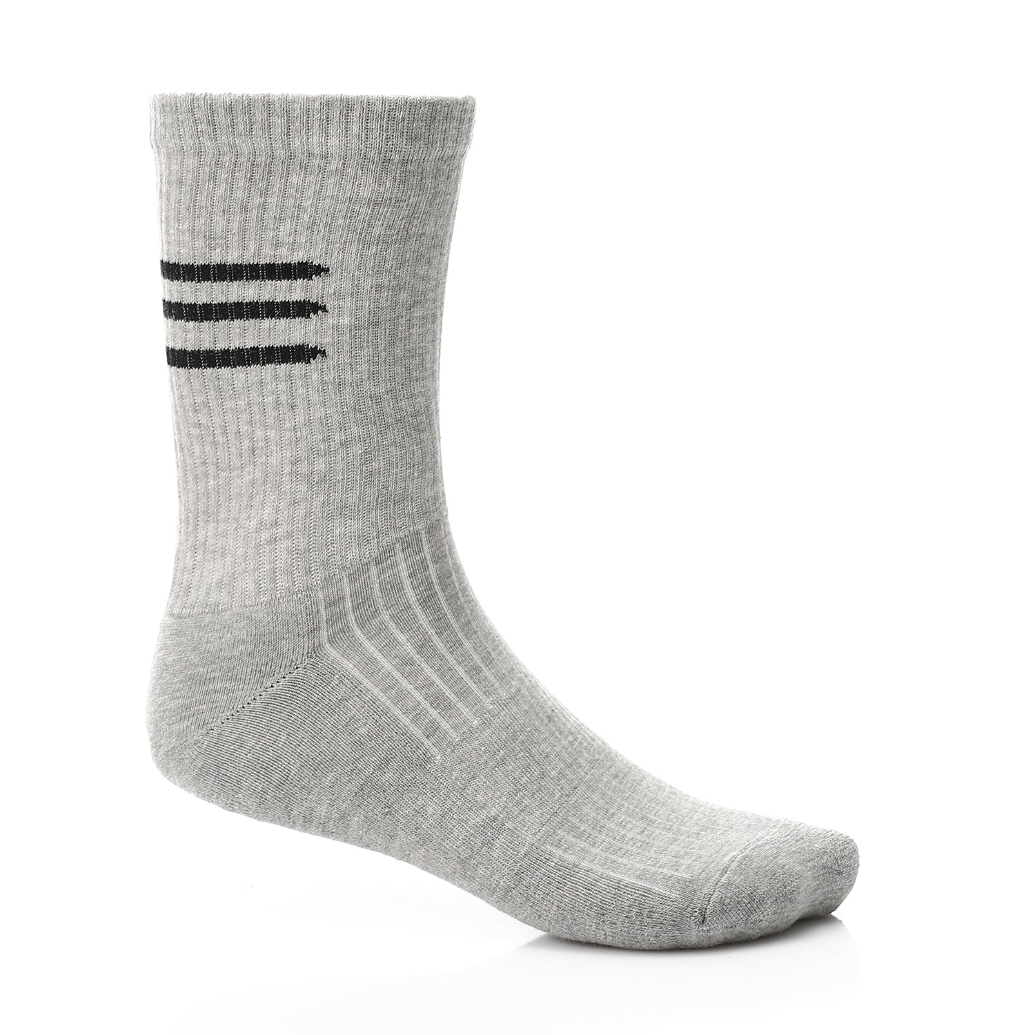 شراب اكتف رجالي طويل نص فوطة - رمادي فاتح