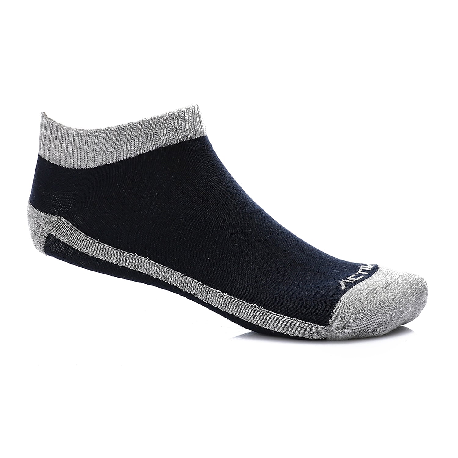 ACTIV MEN HEEL&FRO ANKLE SOCKS - BLK*GREY