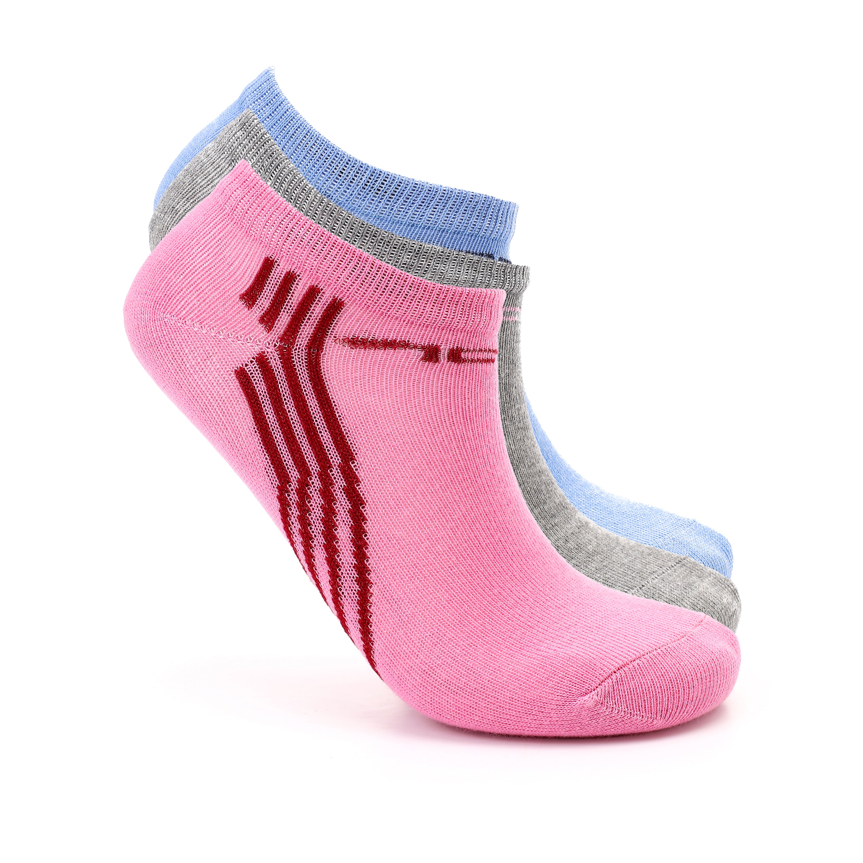 ACTIV GIRLS ANKLE SOCKS PACK*3 - COLORS