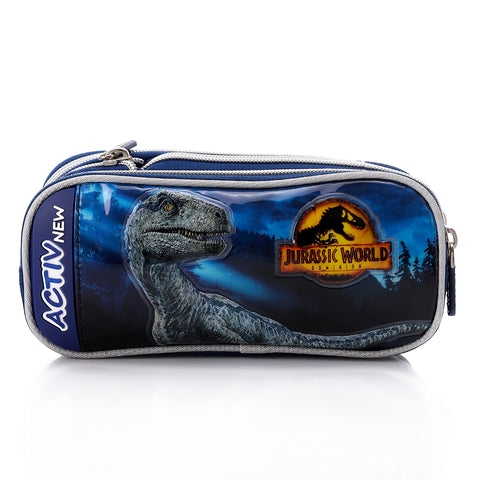 ACTIV BOY JURASSIC PENCIL CASE - BLUE