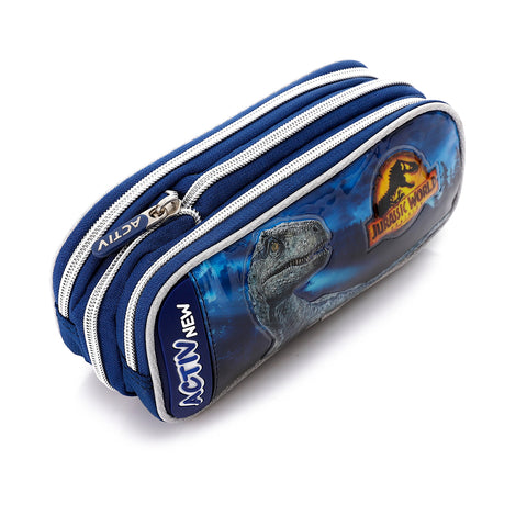 ACTIV BOY JURASSIC PENCIL CASE - BLUE