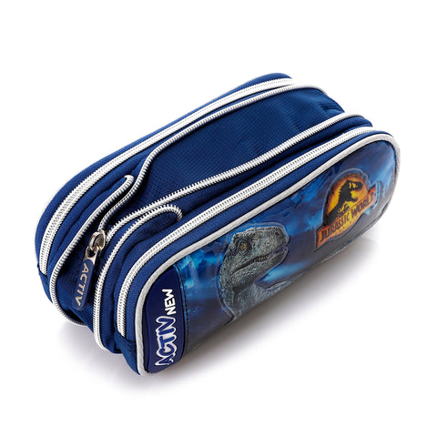 ACTIV BOY JURASSIC PENCIL CASE - BLUE