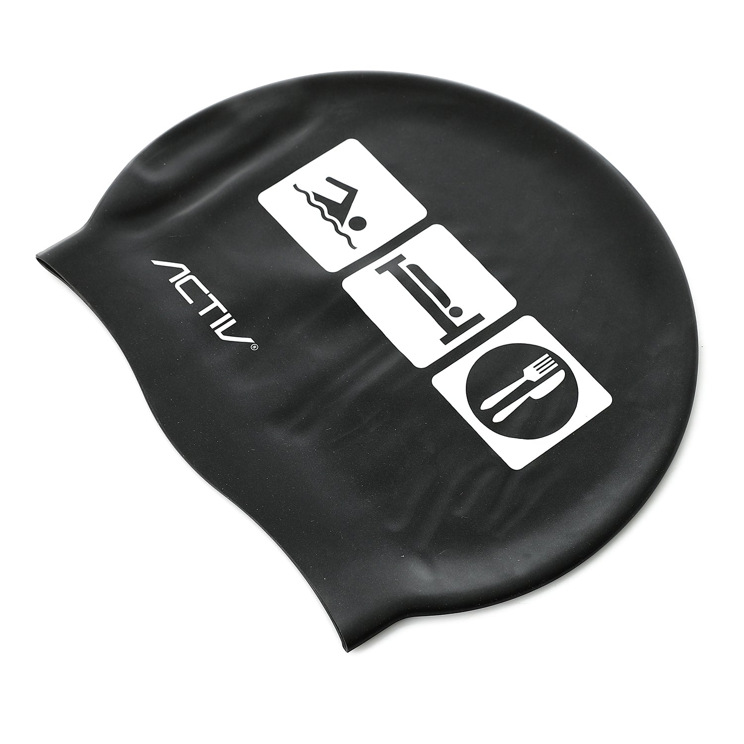 ACTIV JUNIOR CP533 SWIM CAP - BLACK