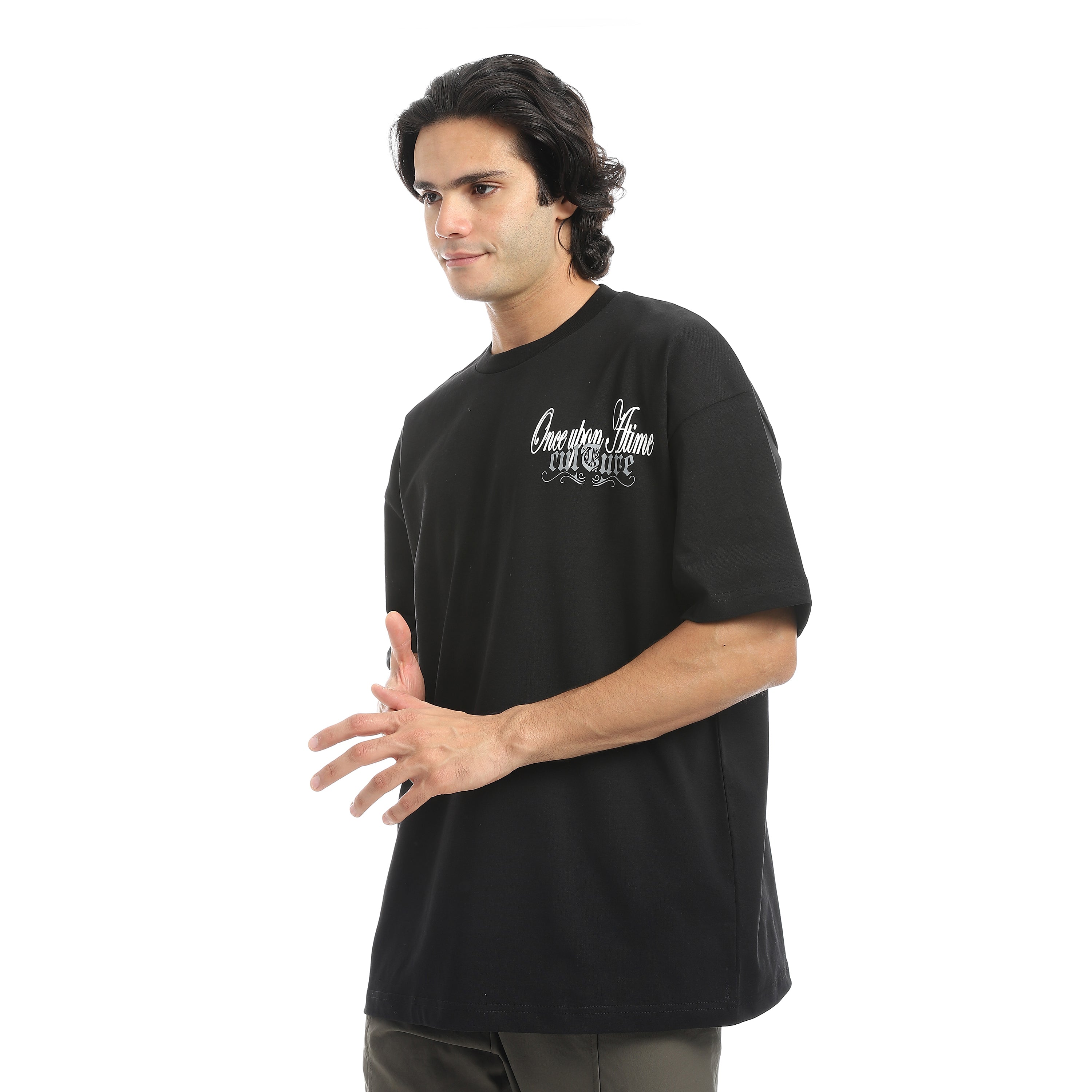 ACTIV MEN'S BASIC T-SHIRT - اسود