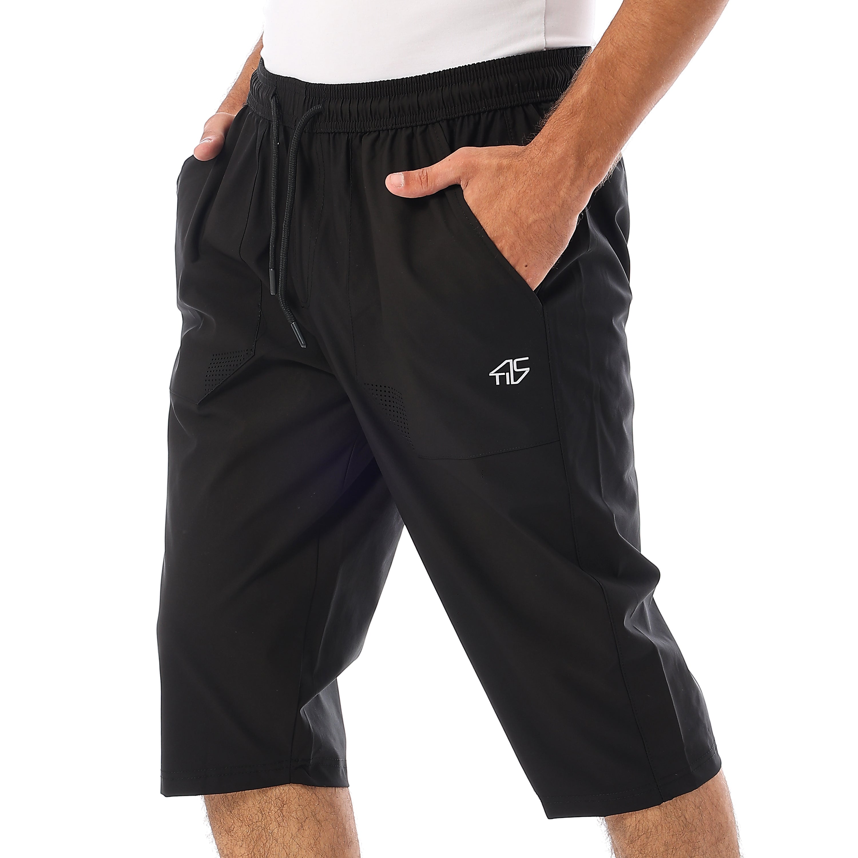 ACTIV MEN'S 3/4 PANTS - BLACK