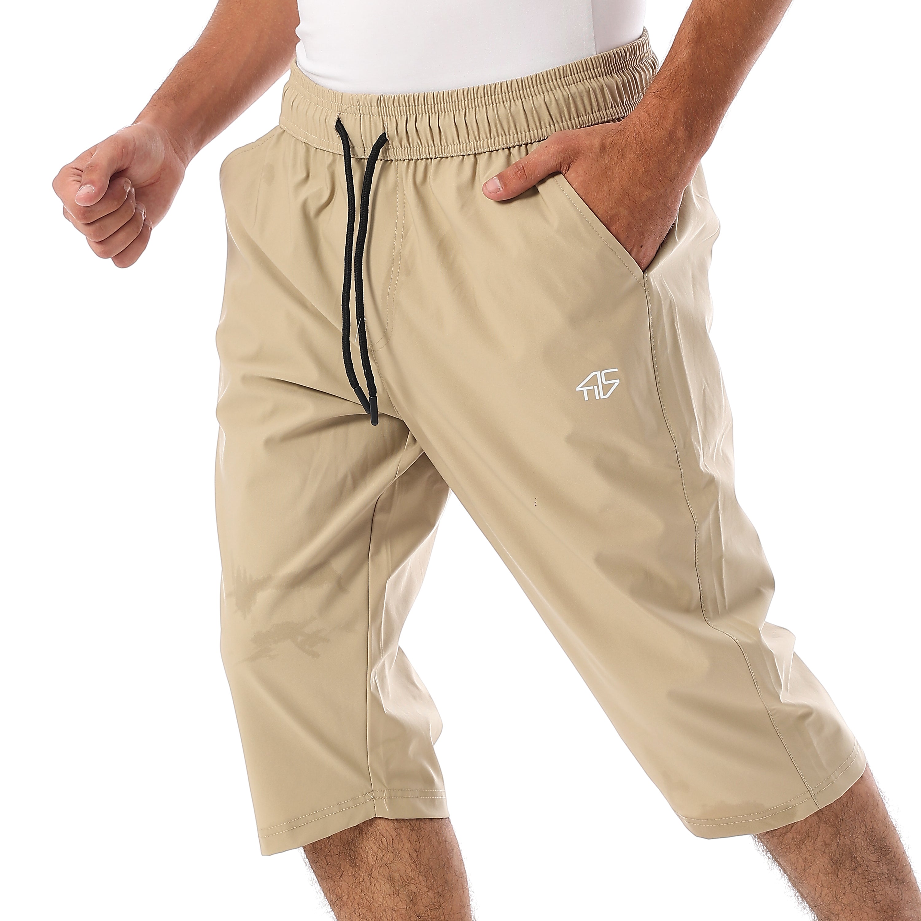 ACTIV MEN'S 3/4 PANTS - بيج
