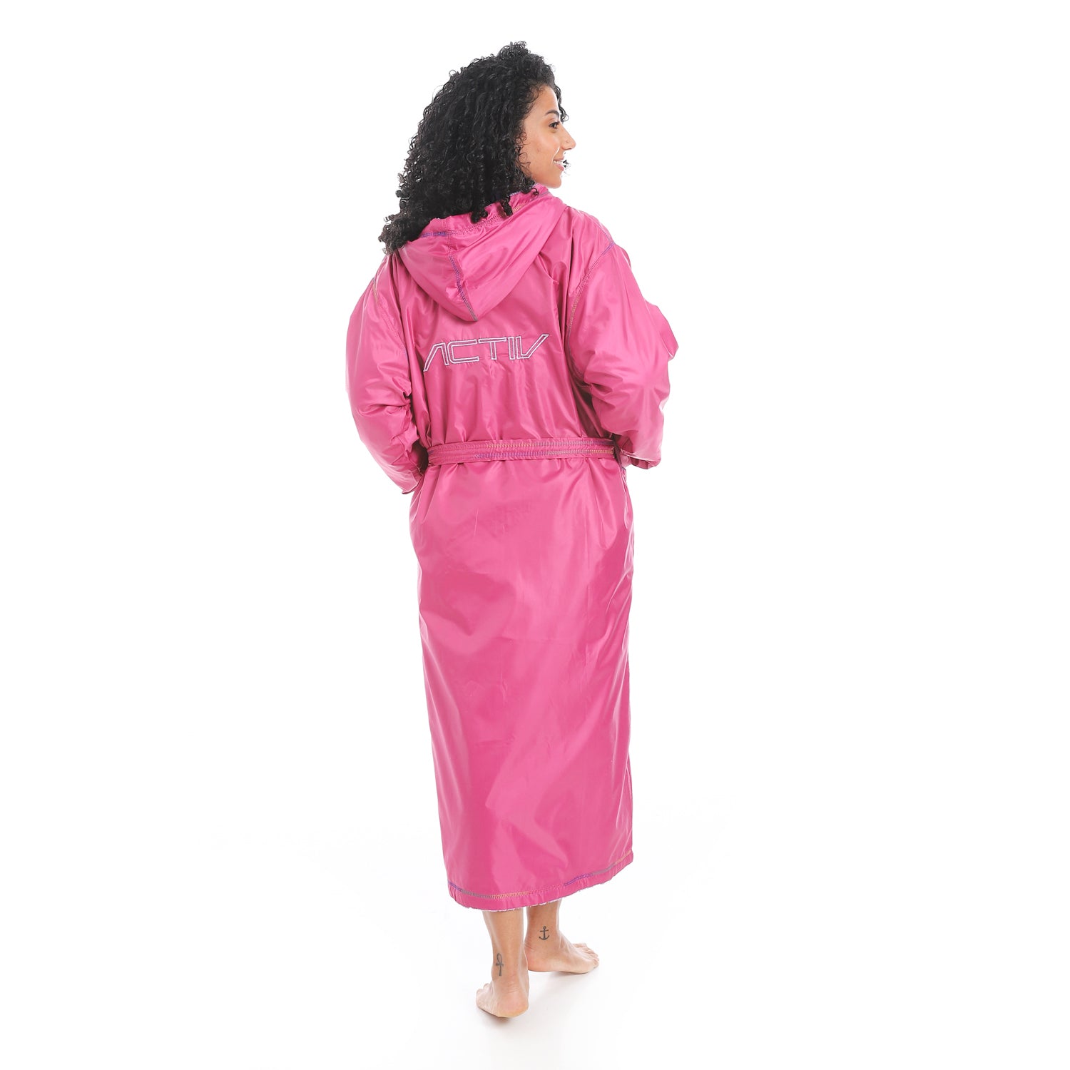 ACTIV WATERPROOF ZIP BATHROBE - FUCHSIA