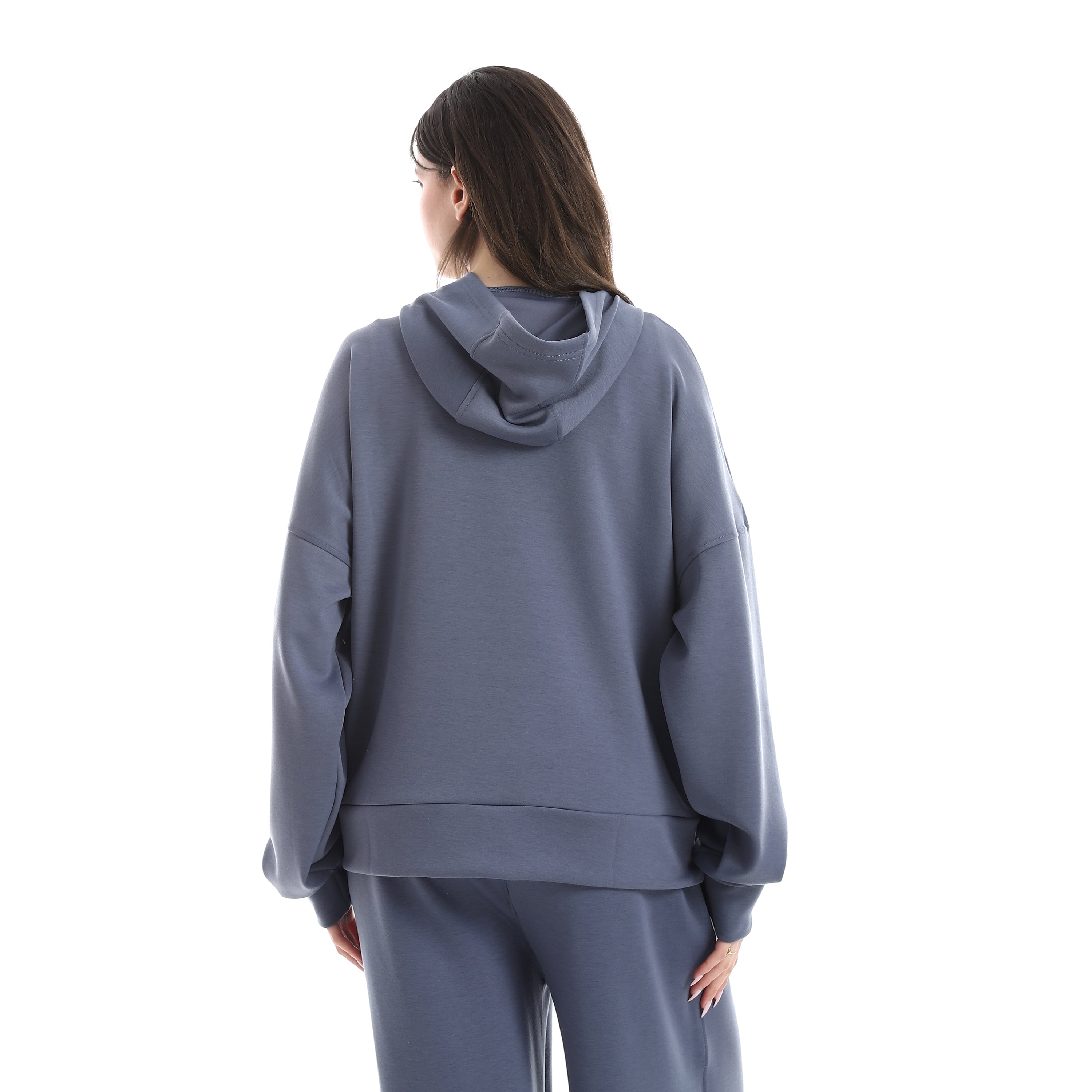 BOX CROPPED HOODIE - PETROL