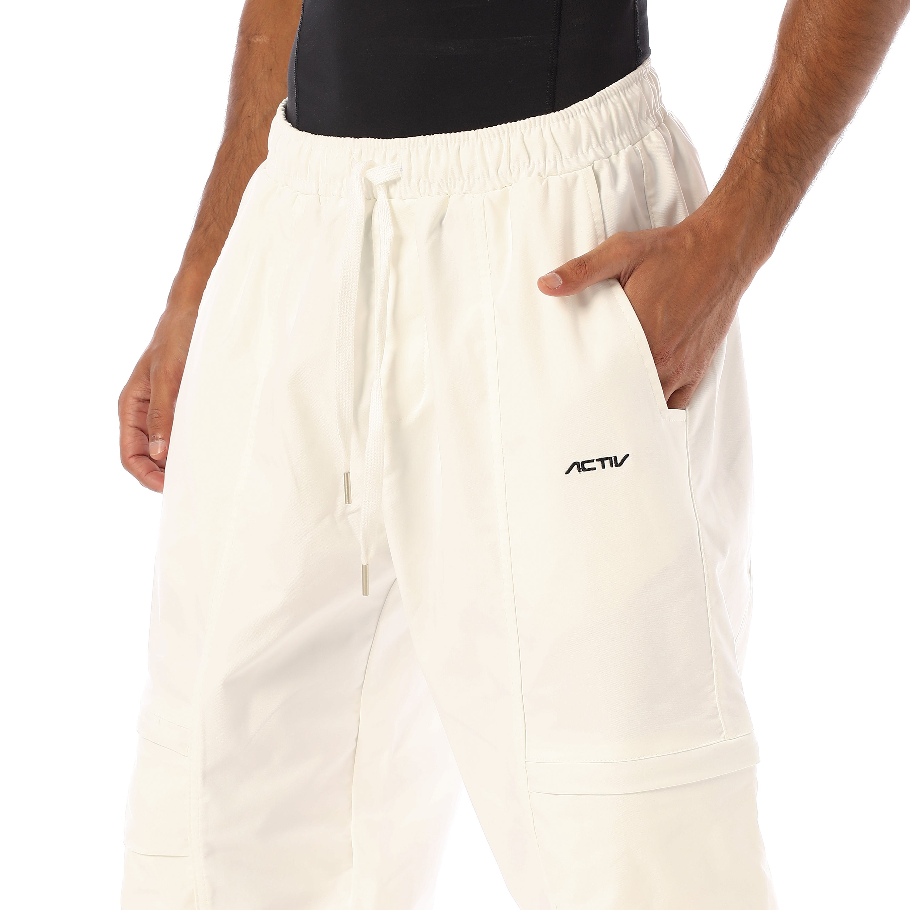 ACTIV MEN'S GABARDINE PANTS - OFFWHITE