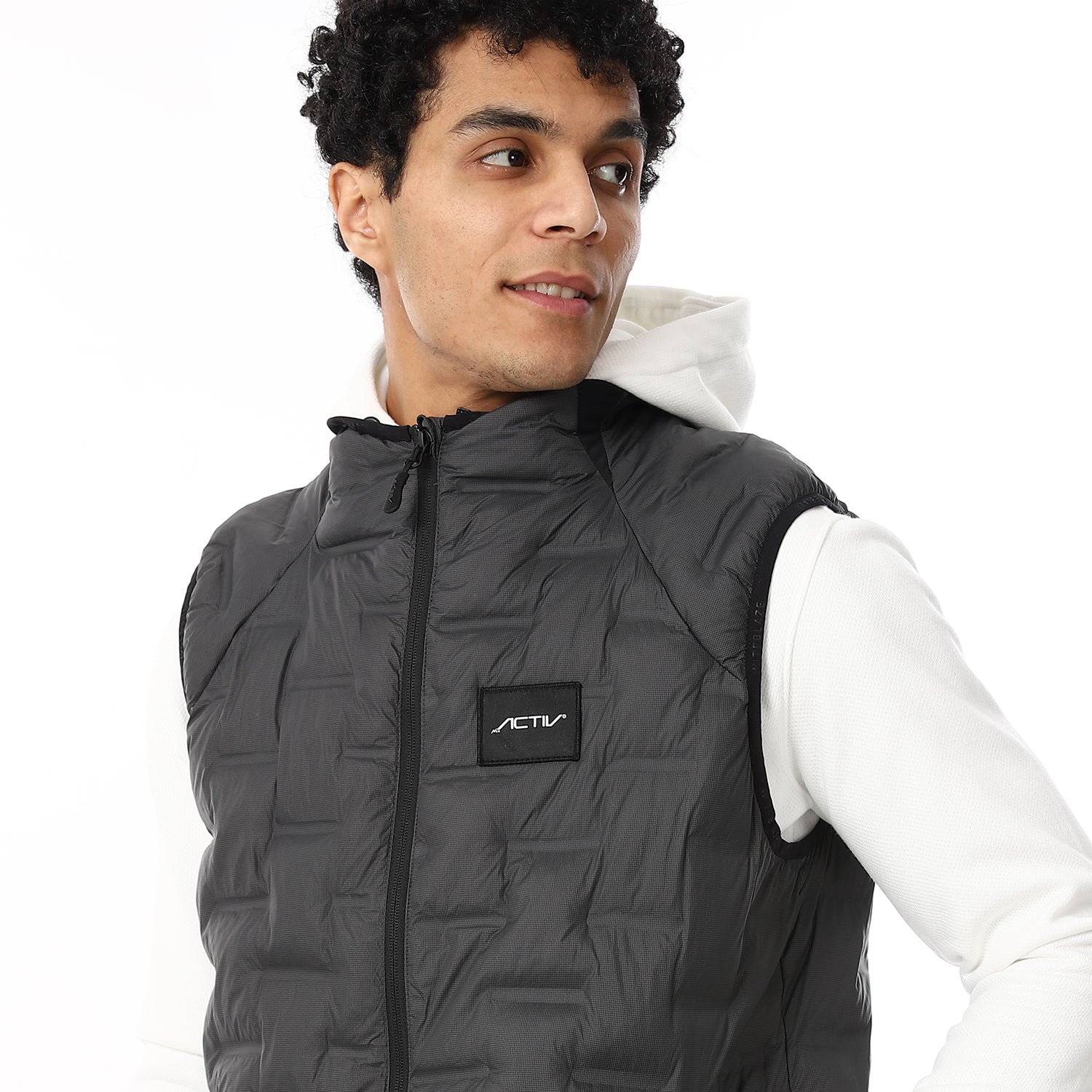 ACTIV MEN'S PADDED VEST - D.GREY