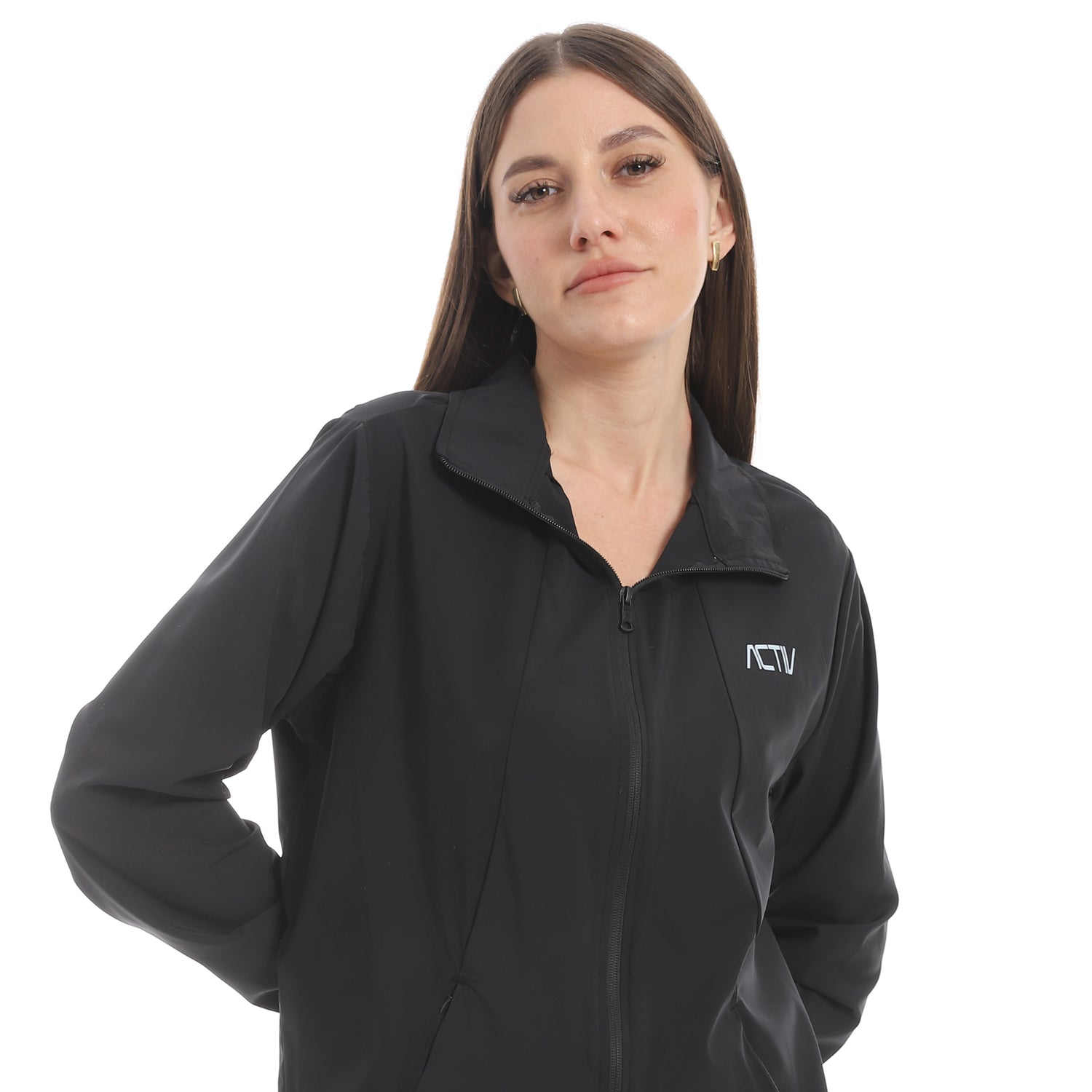 ACTIV WOMEN WATERPROOF JACKET - BLACK 