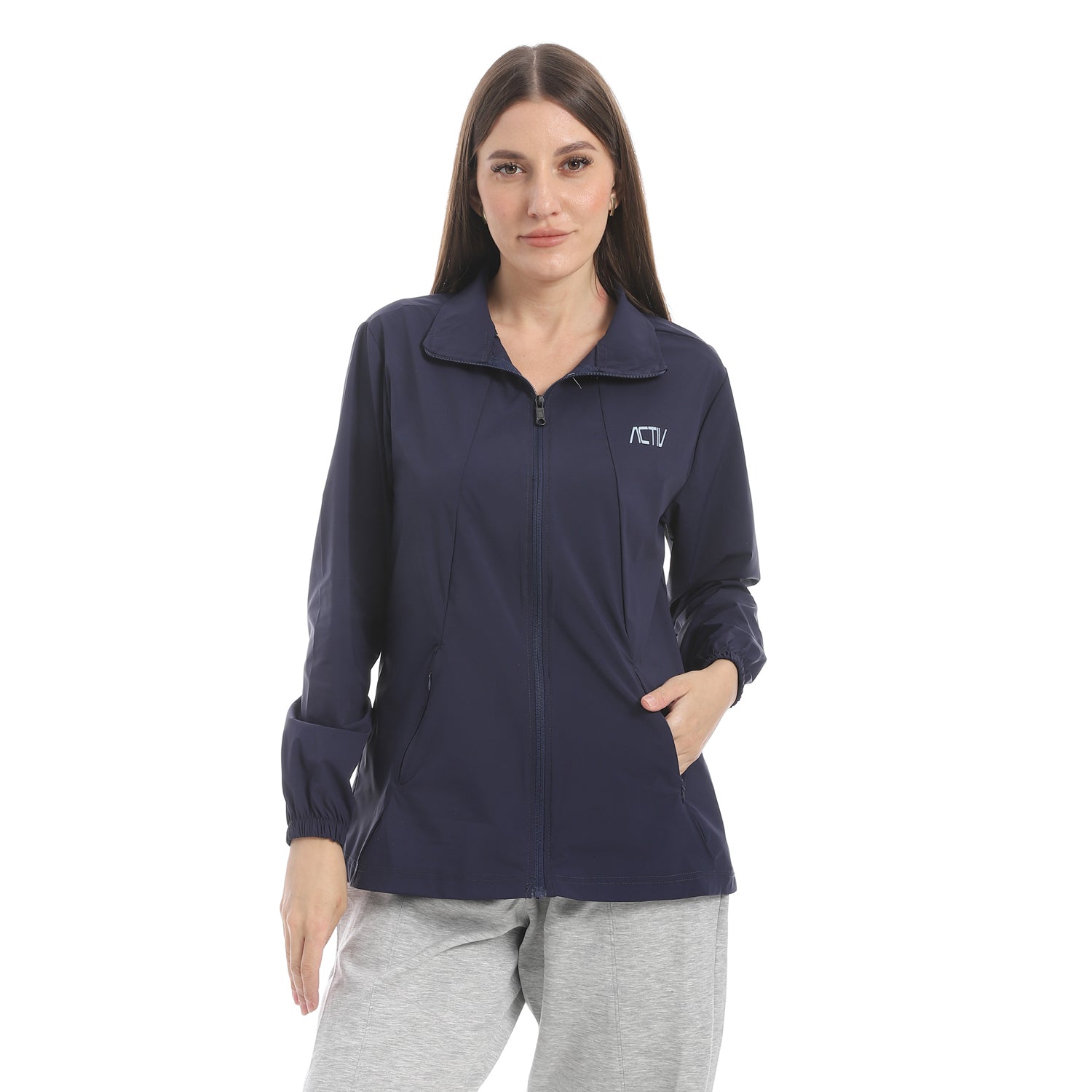 ACTIV WOMEN WATERPROOF JACKET - NAVY 