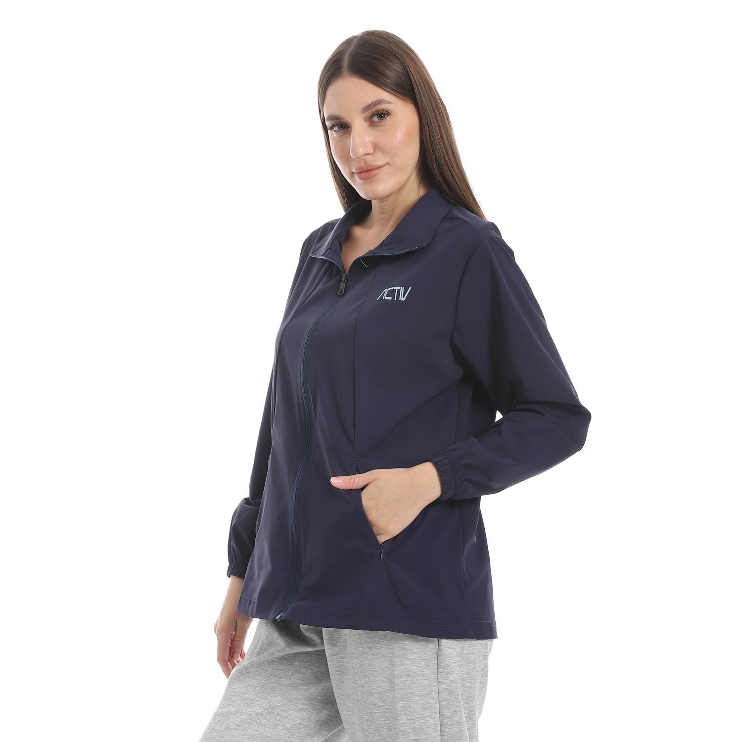 ACTIV WOMEN WATERPROOF JACKET - NAVY 