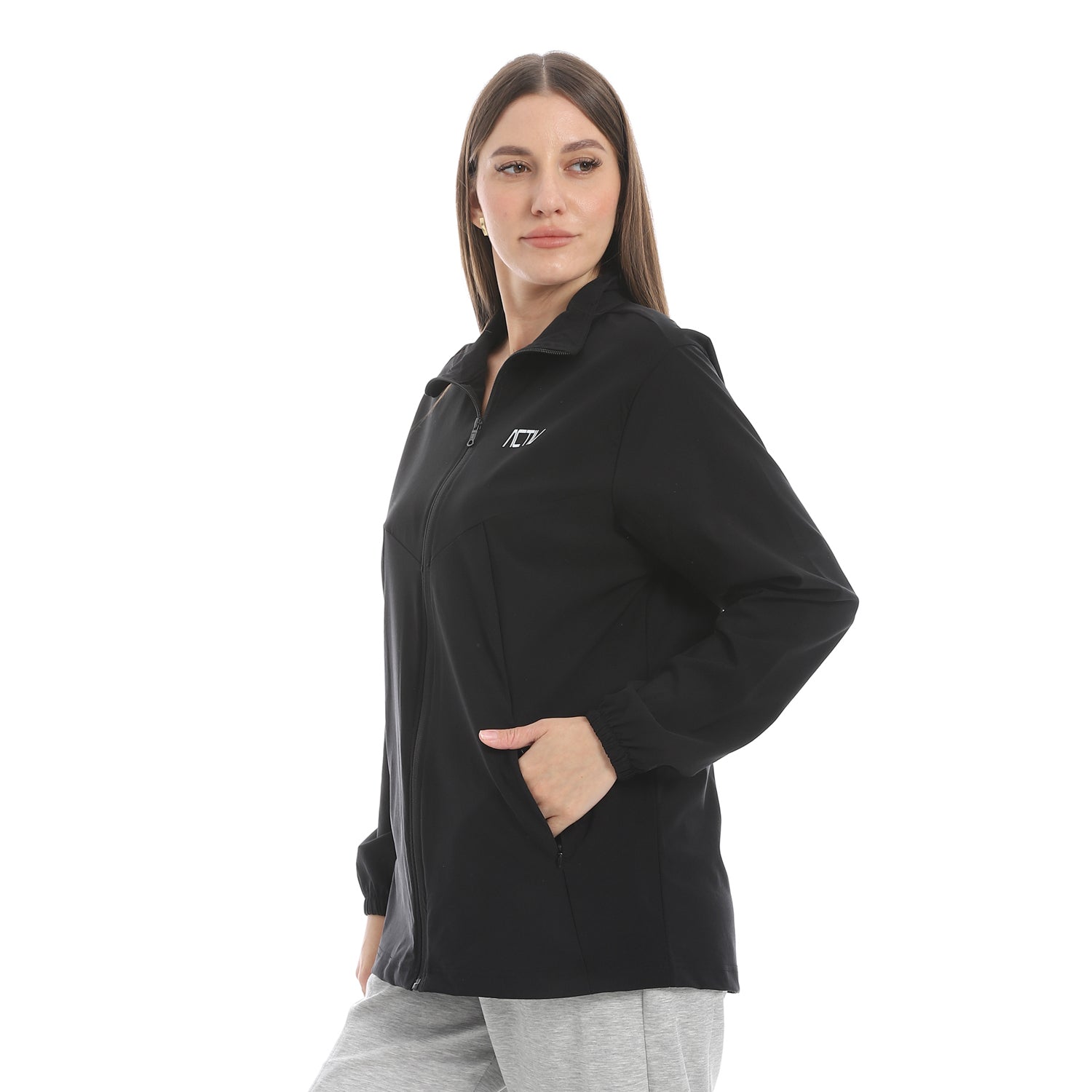 ACTIV WOMEN SOFT SPORTS JACKET - BLACK