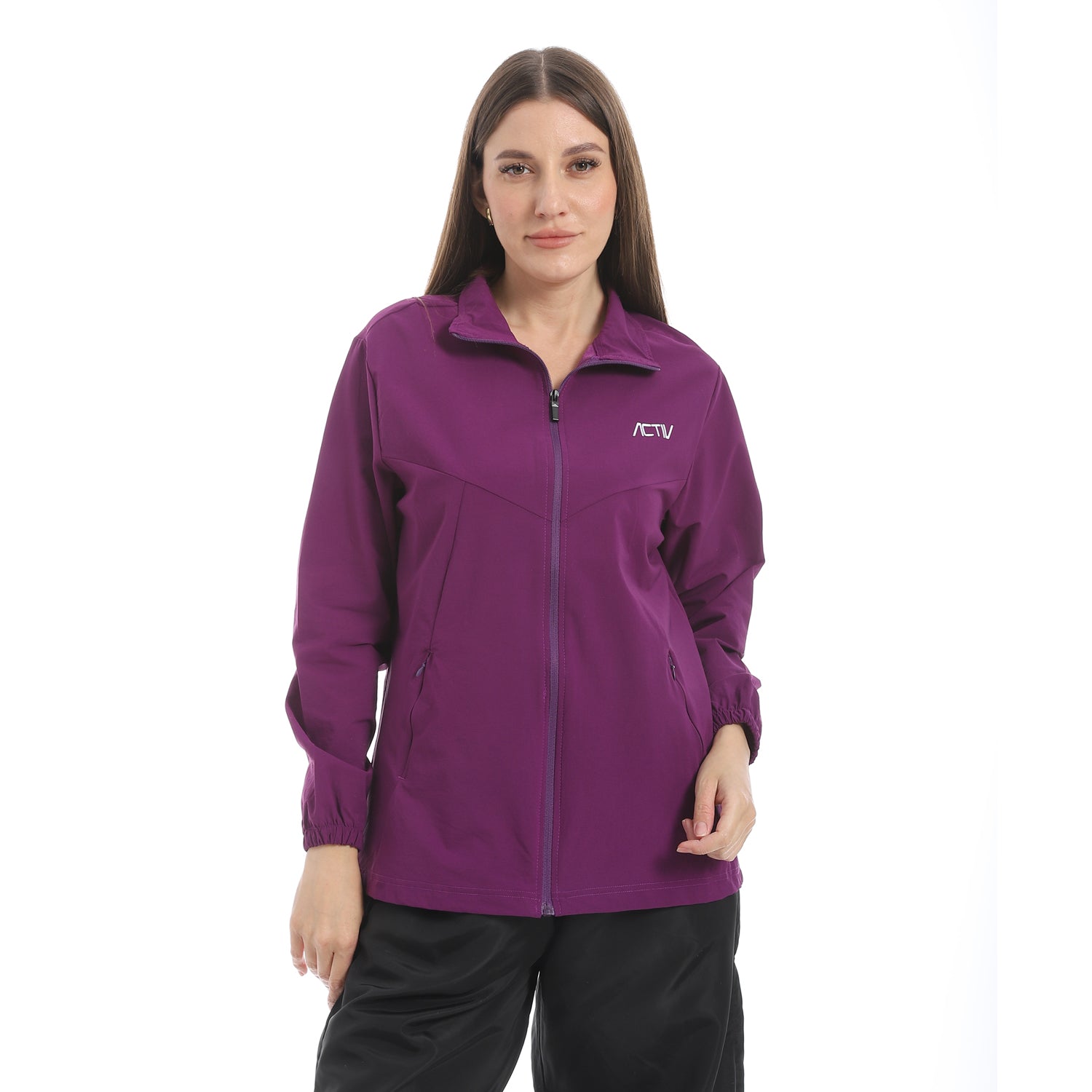 ACTIV WOMEN SOFT SPORTS JACKET - PURPLE
