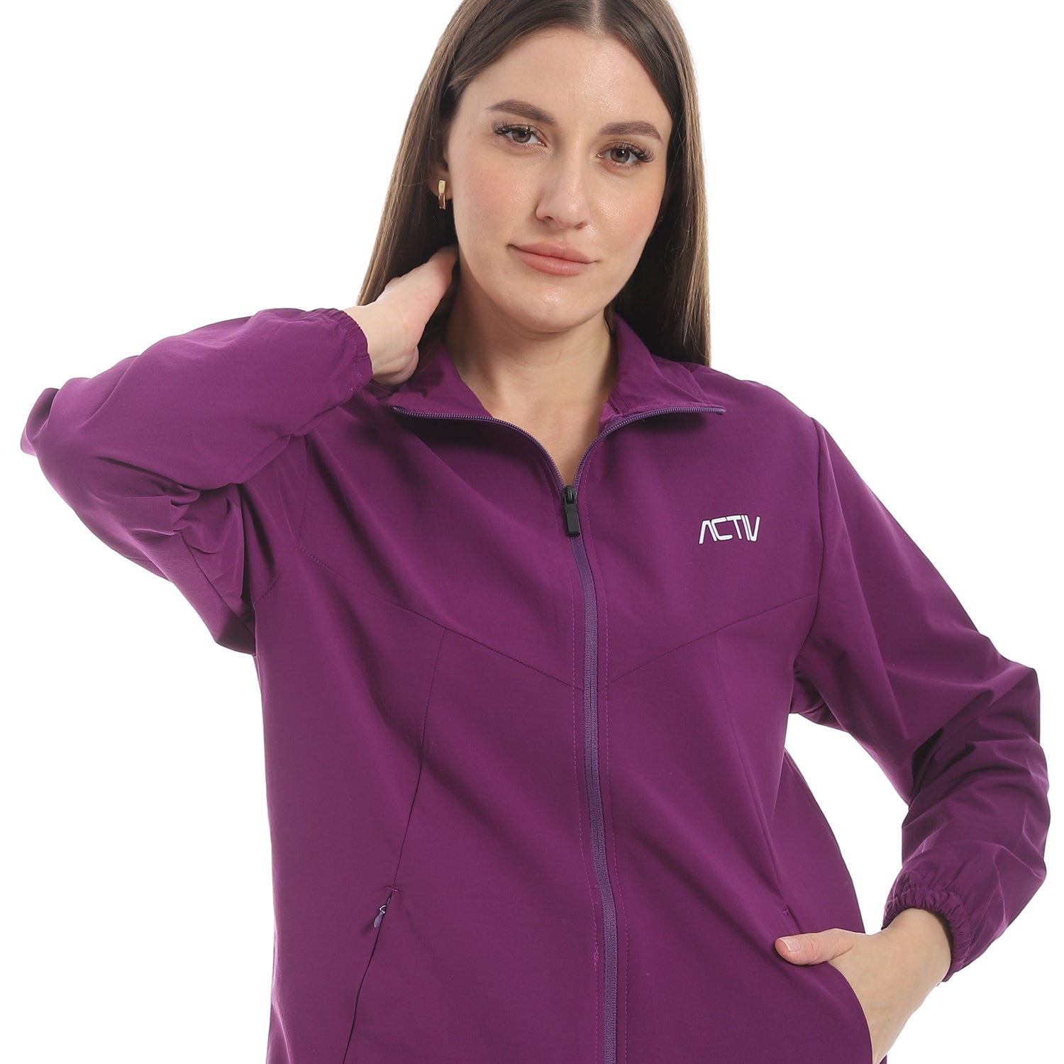 ACTIV WOMEN SOFT SPORTS JACKET - PURPLE