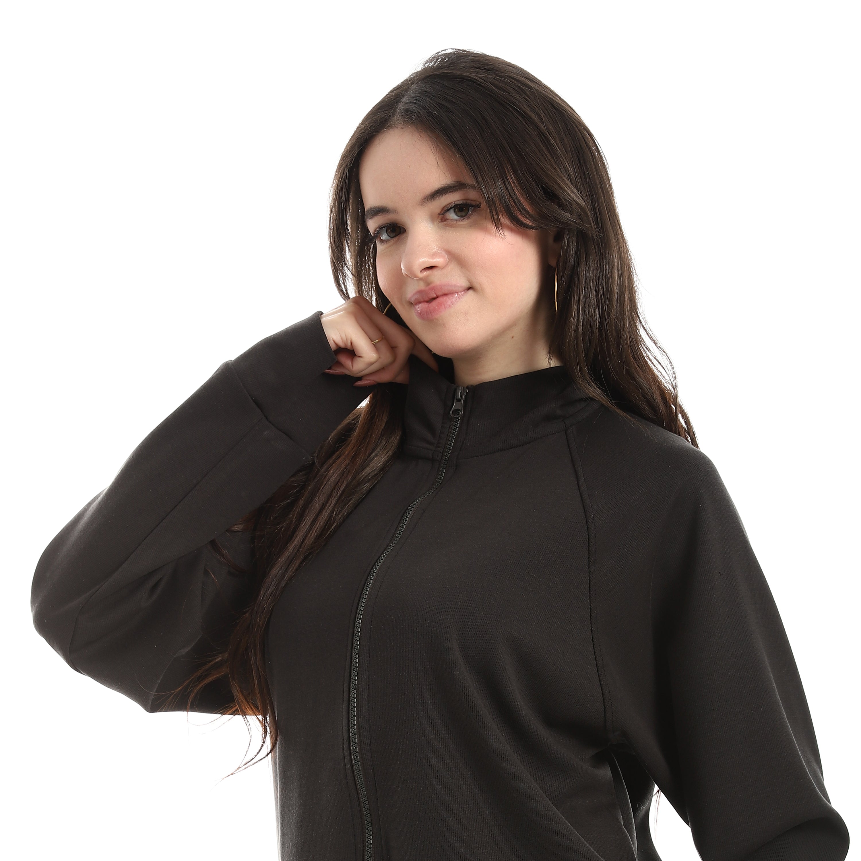 PLEATED BACK TIGHT JACKET - D.GREY