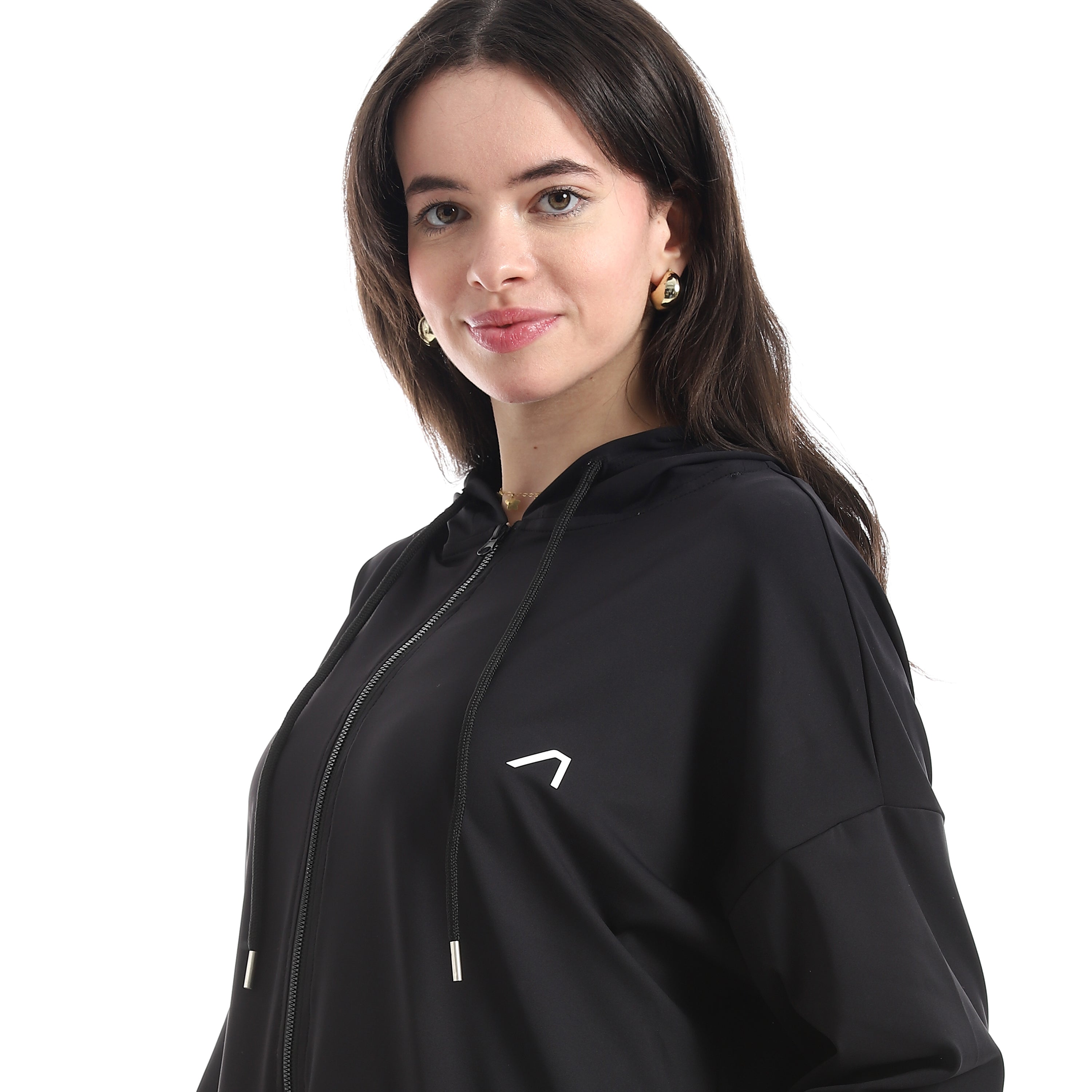 ULTRA OVERSIZED ZIPPER JACKET - BLACK