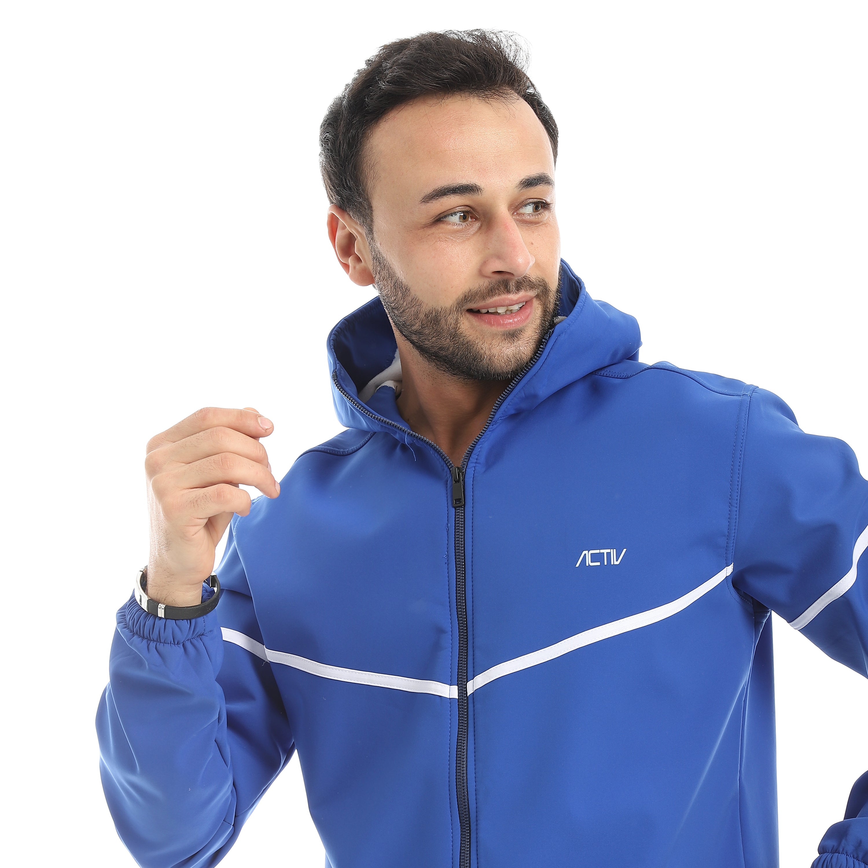 JACKET W. TAPE ON SLEEVE&CHEST - زهري