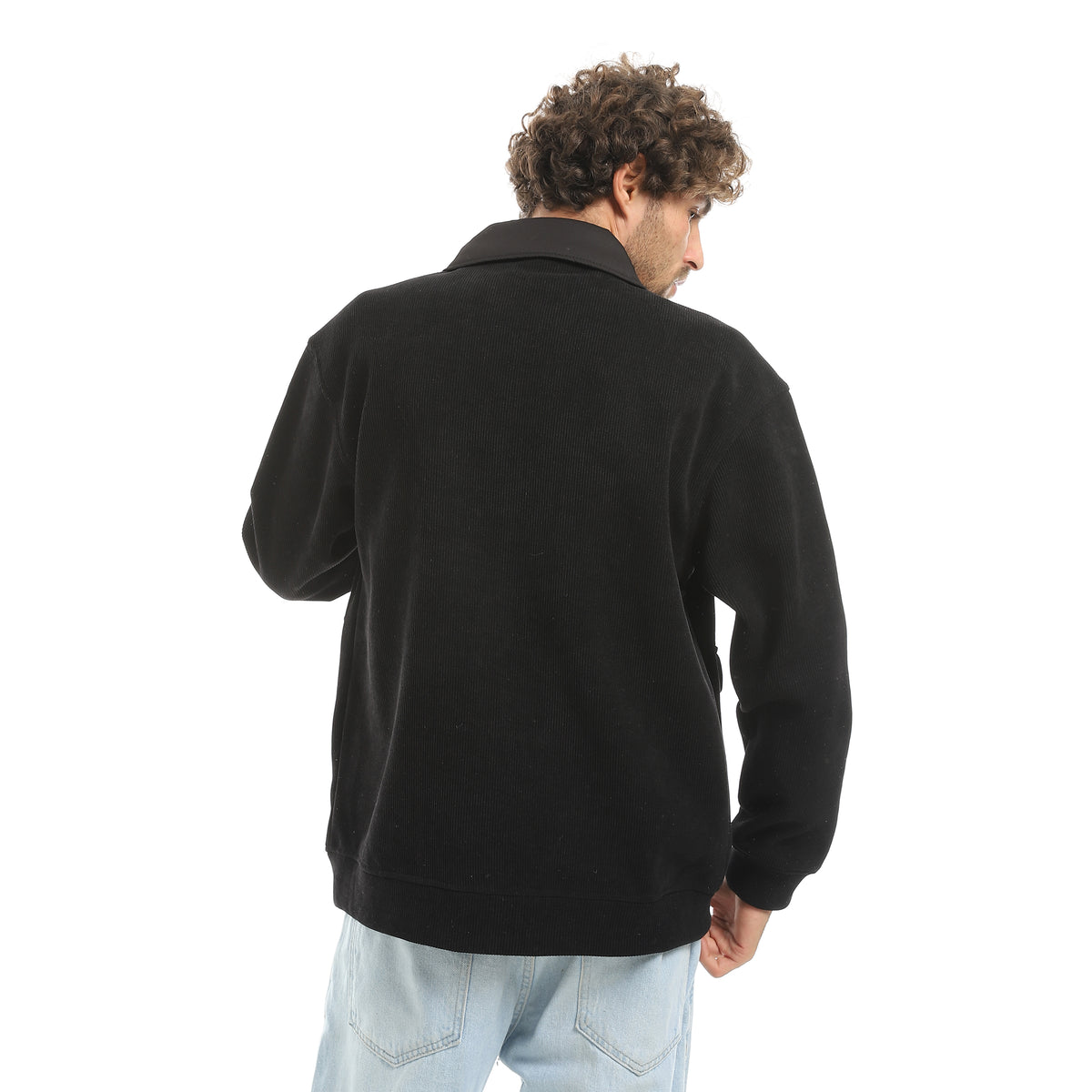 ACTIV MEN'S COLLAR JACKET - BLACK