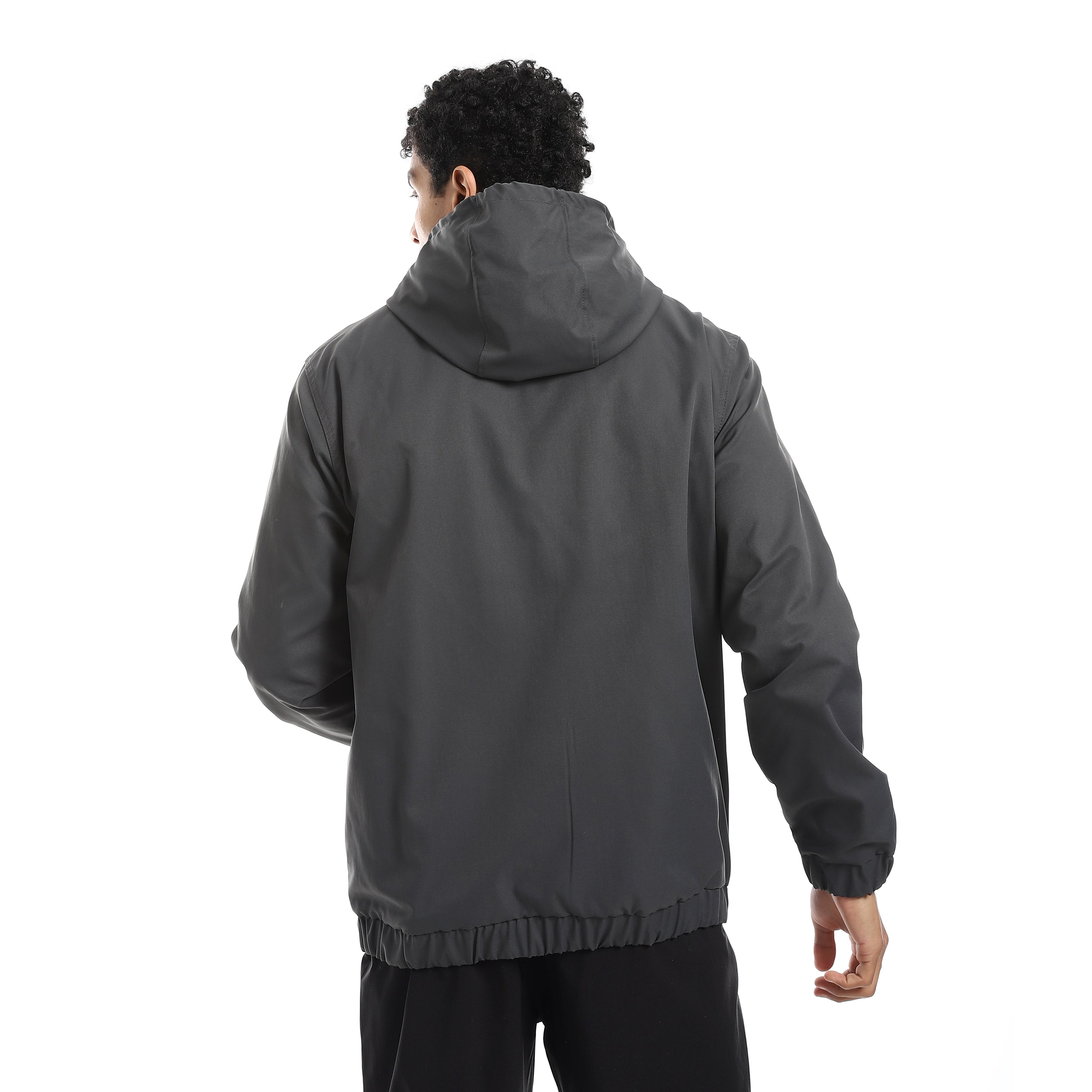 ACTIV HOODIE GABARDINE JACKET - GREY