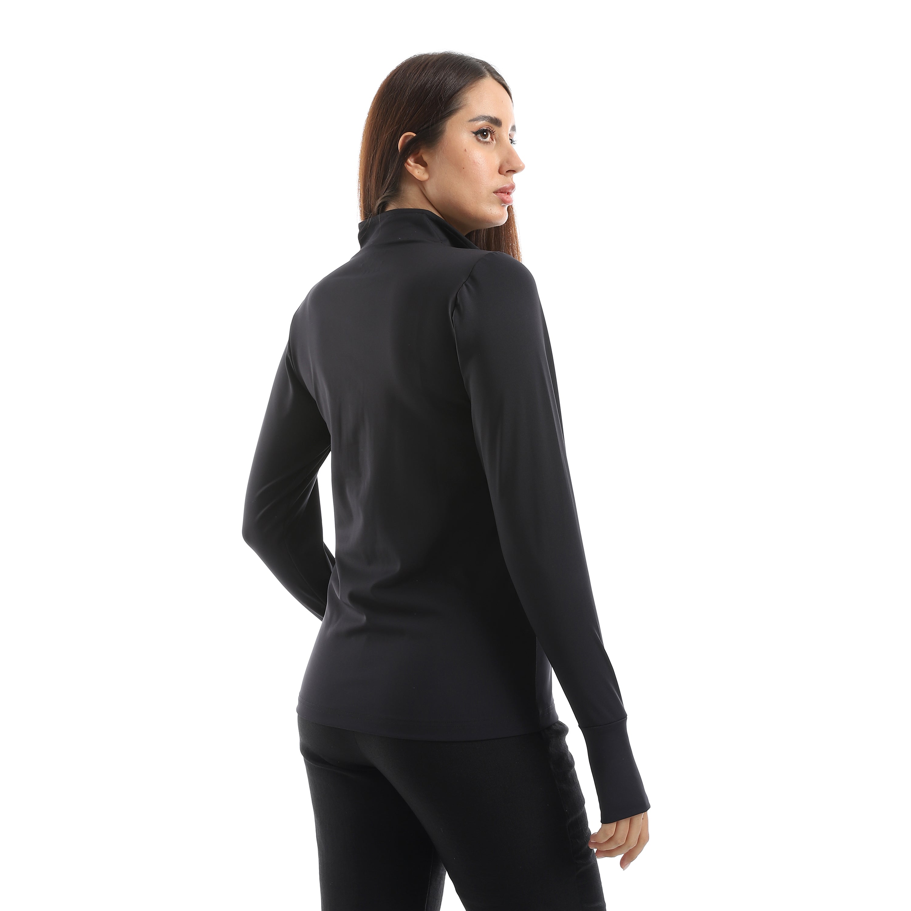 MOTION STAND COLLAR JACKET - BLACK
