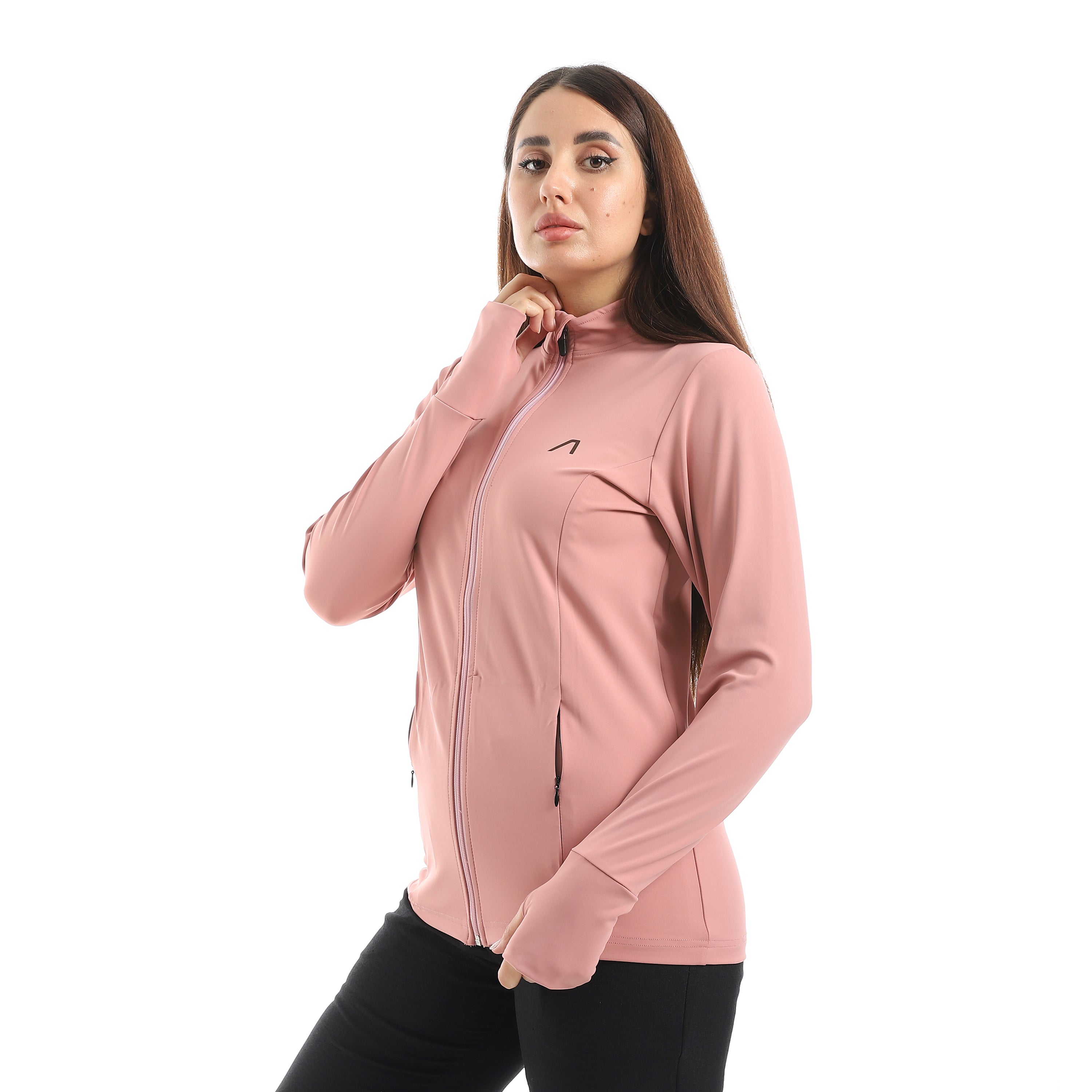 MOTION STAND COLLAR JACKET - PINK