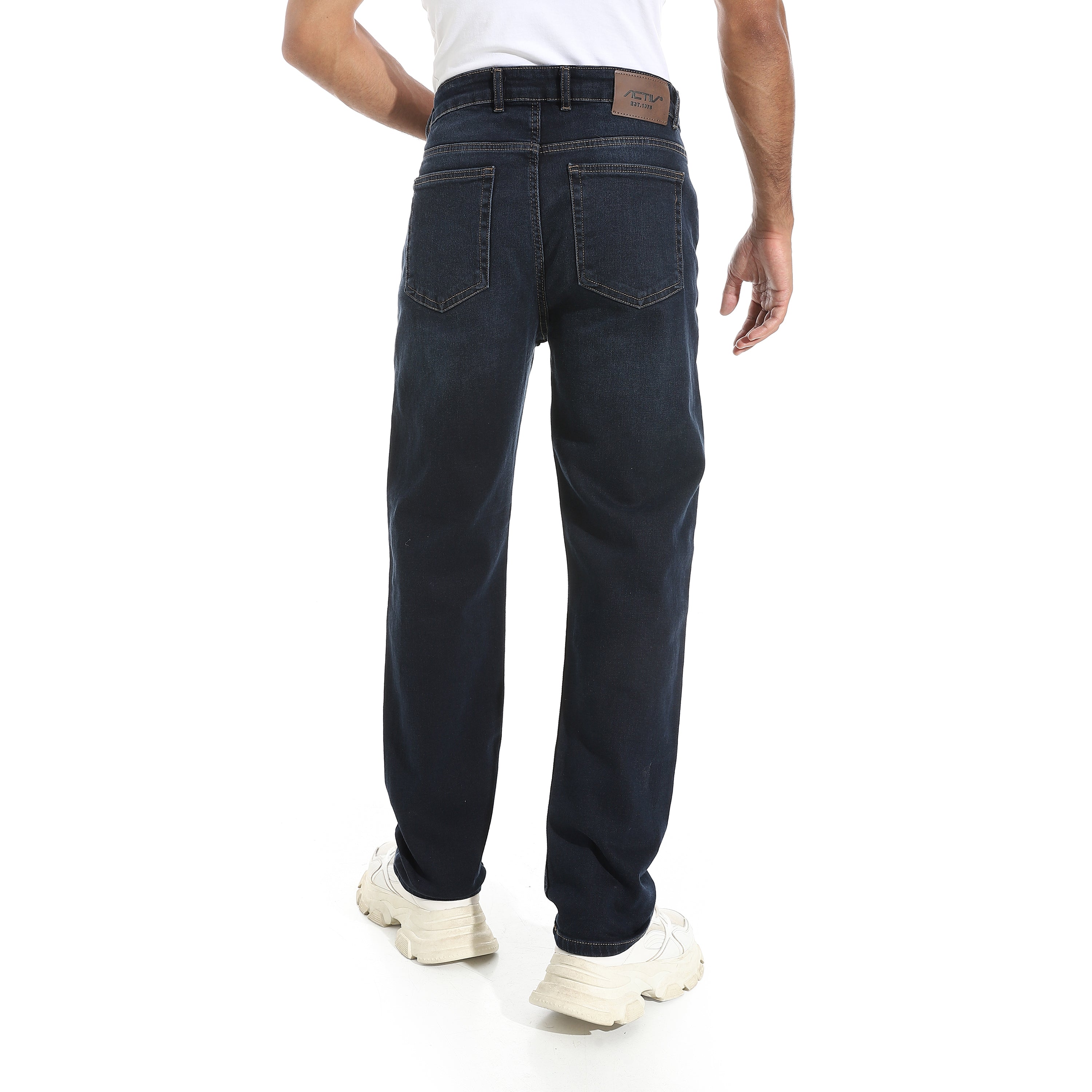 ACTIV MENS RUGULER JEANS PANTS - BLU-BLAK