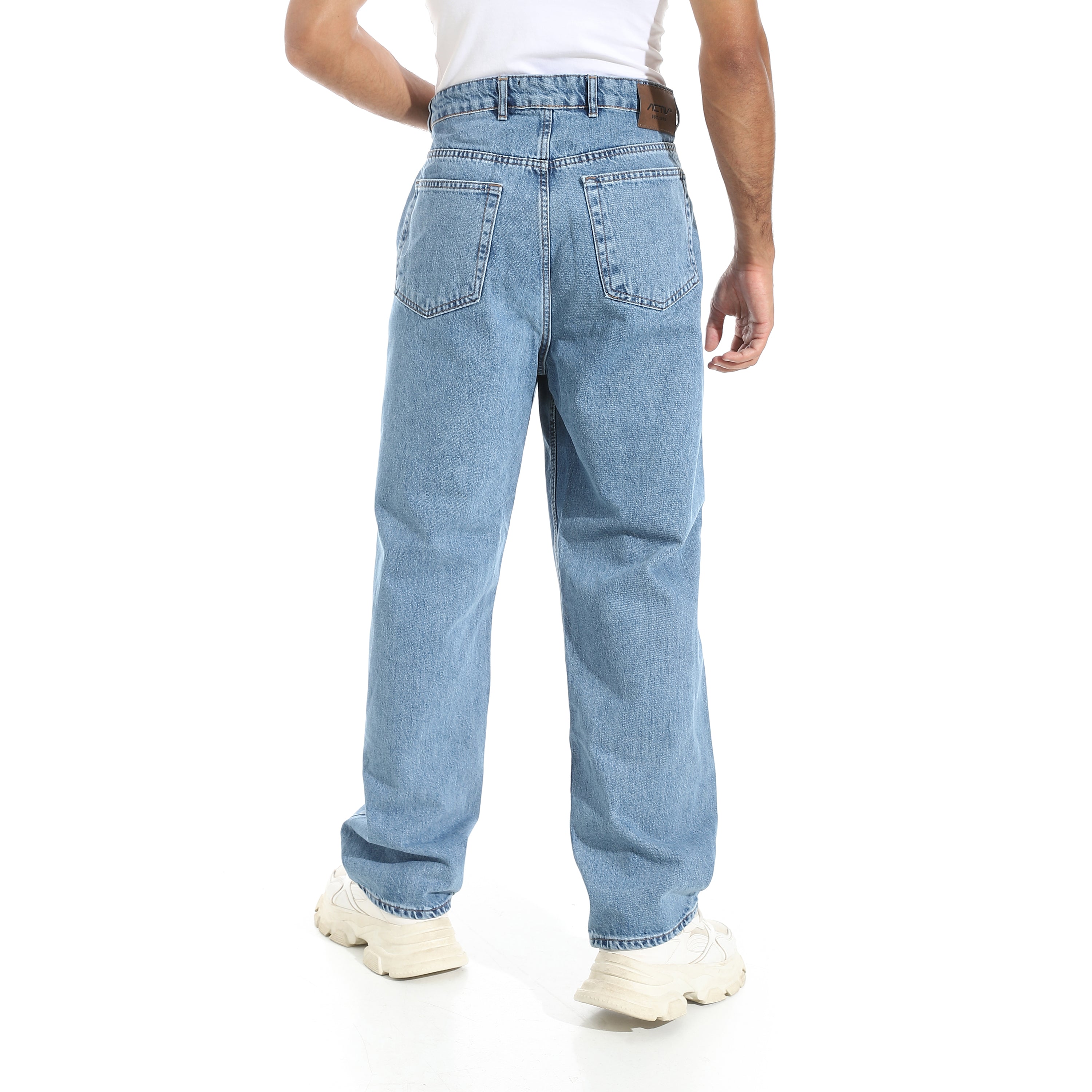 ACTIV MEN WIDE LEG JEANS PANTS - SKY BLUE