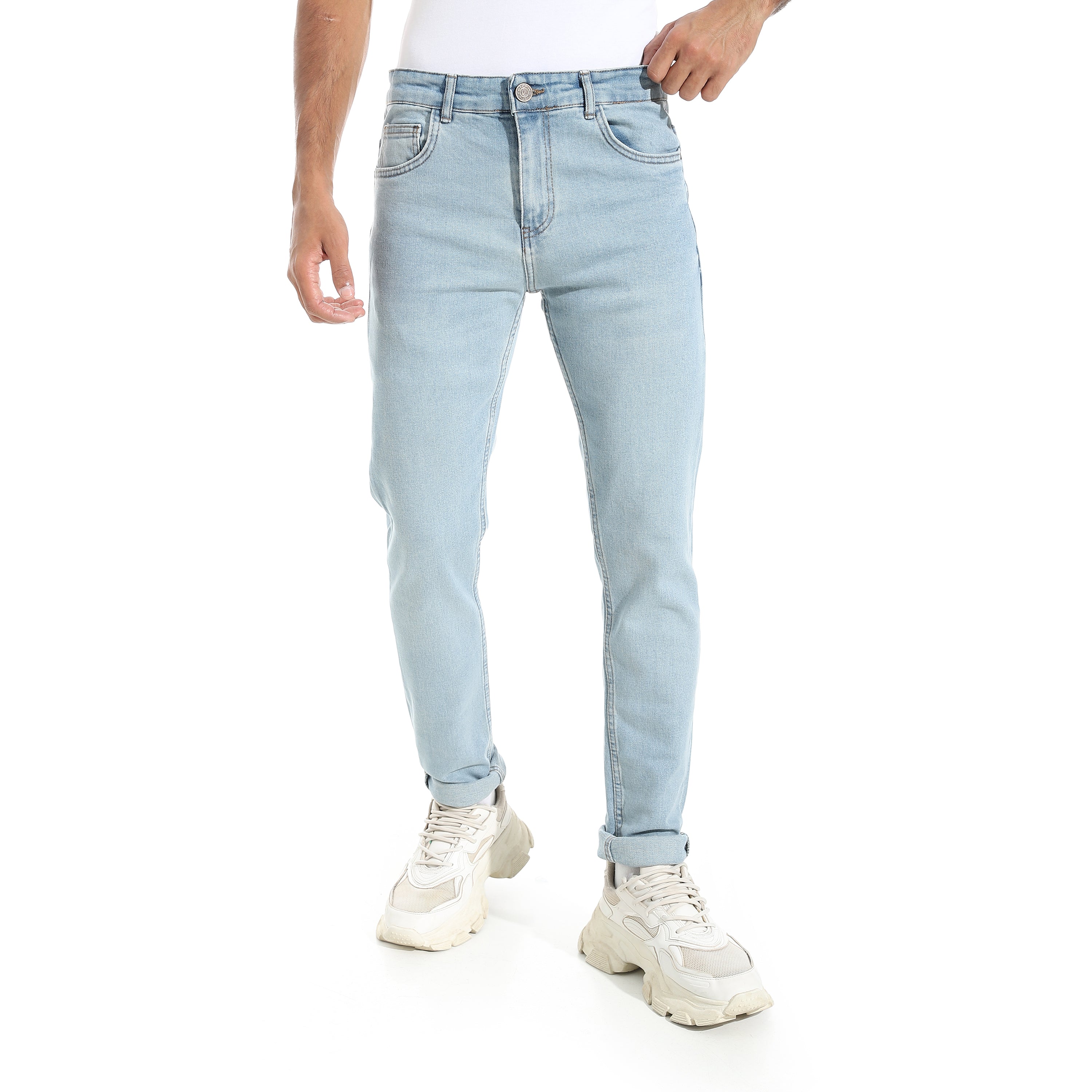 ACTIV MEN SLIM-FIT JEANS PANTS - SKY BLUE