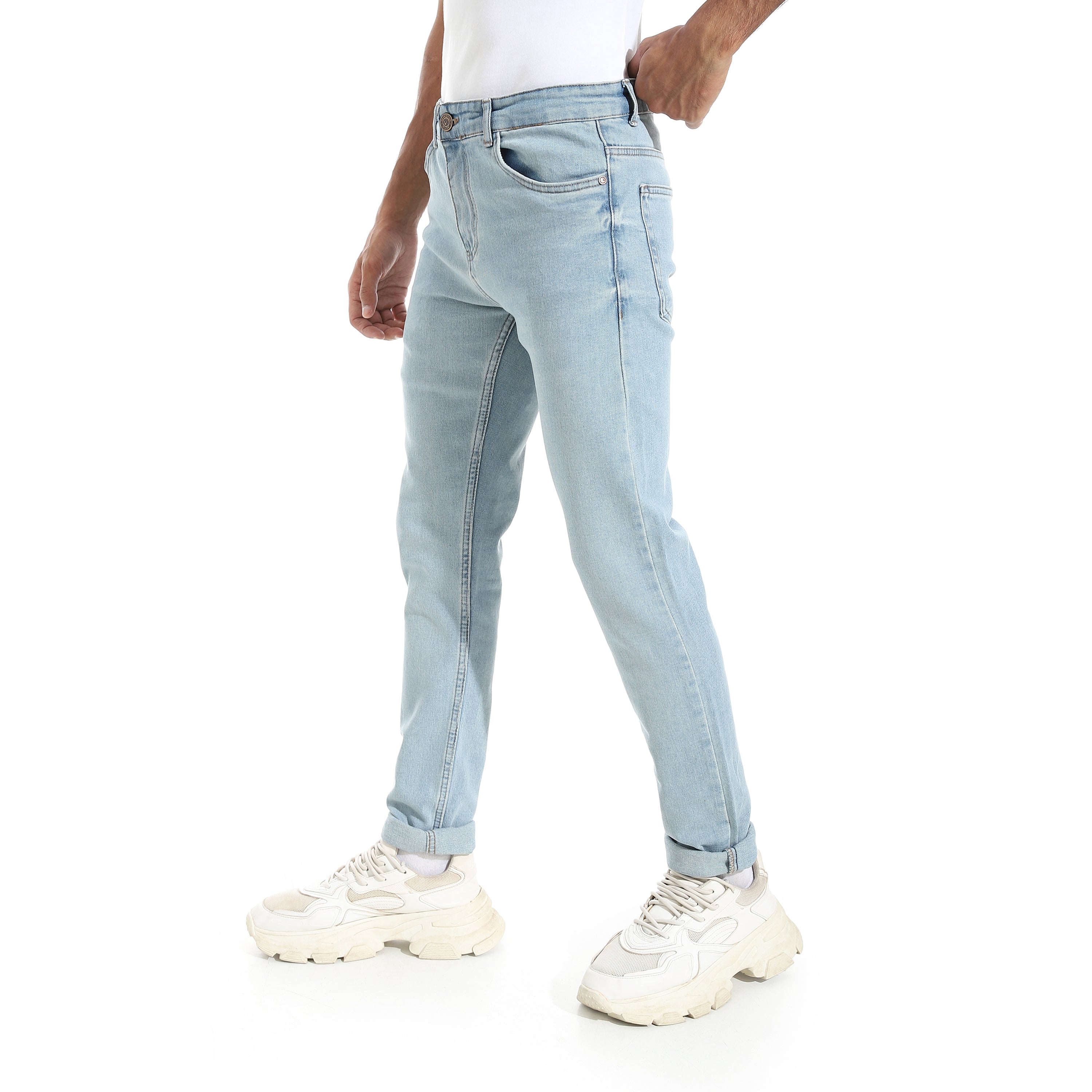 ACTIV MEN SLIM-FIT JEANS PANTS - SKY BLUE