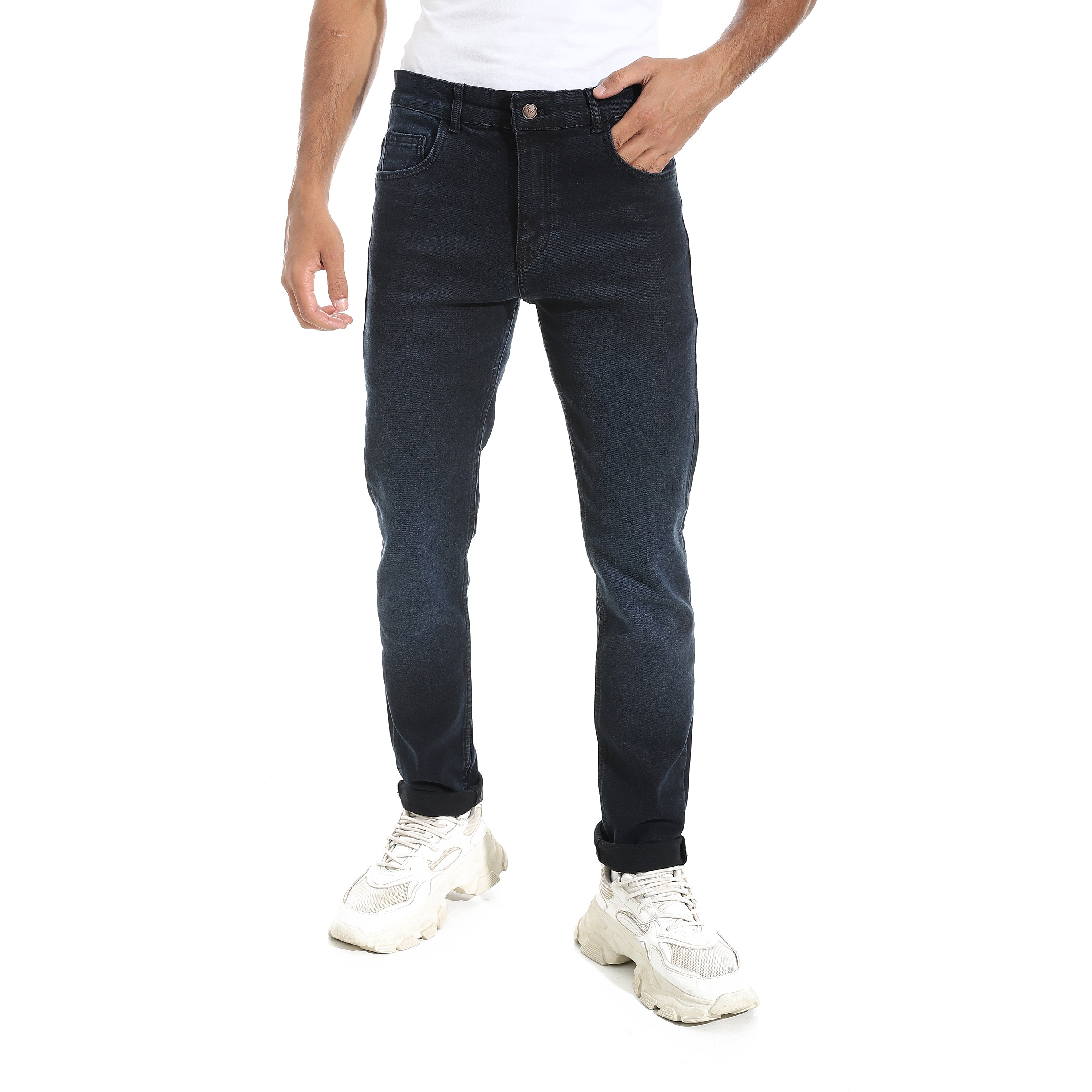 ACTIV MEN SLIM-FIT JEANS PANTS - D.BLUE
