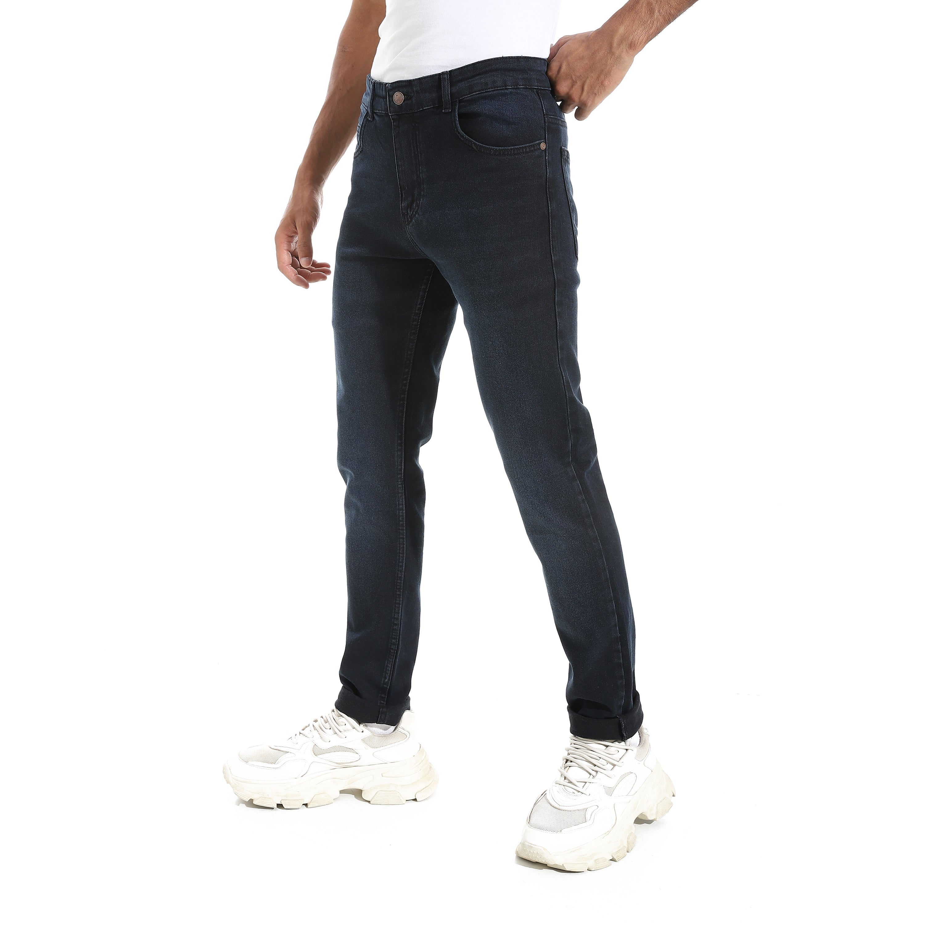 ACTIV MEN SLIM-FIT JEANS PANTS - D.BLUE